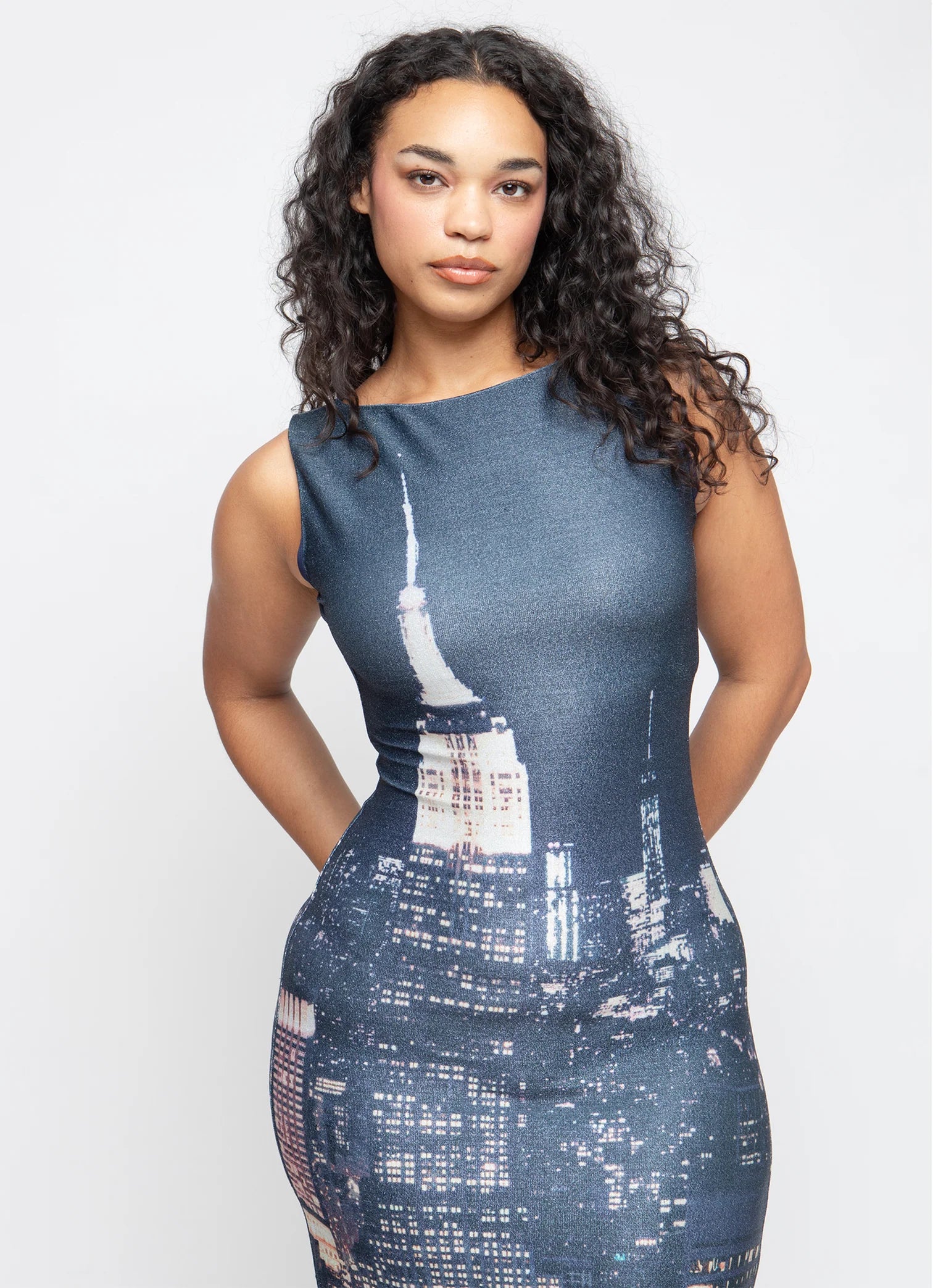 CITYSCAPE TANK DRESS
