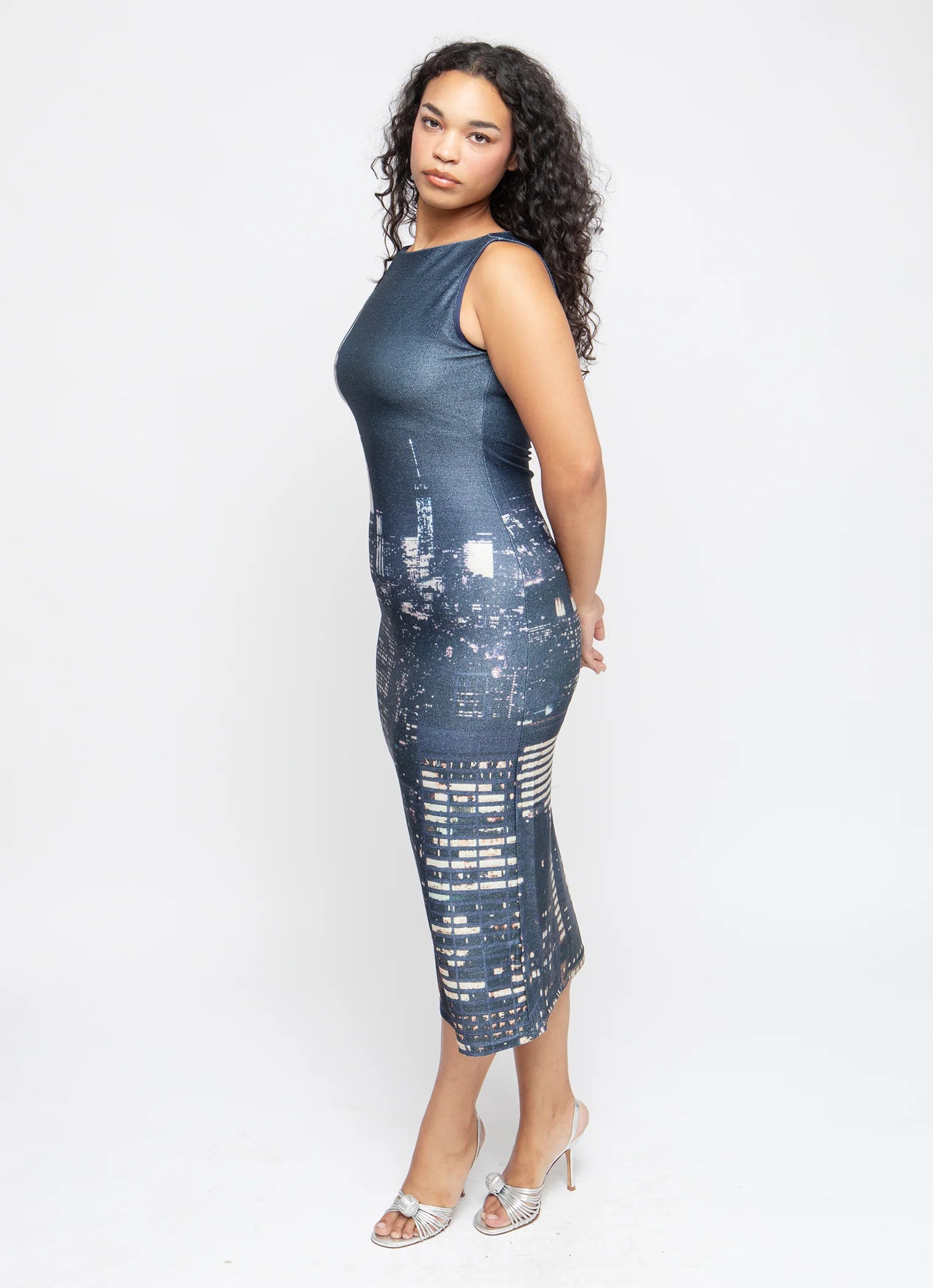 CITYSCAPE TANK DRESS