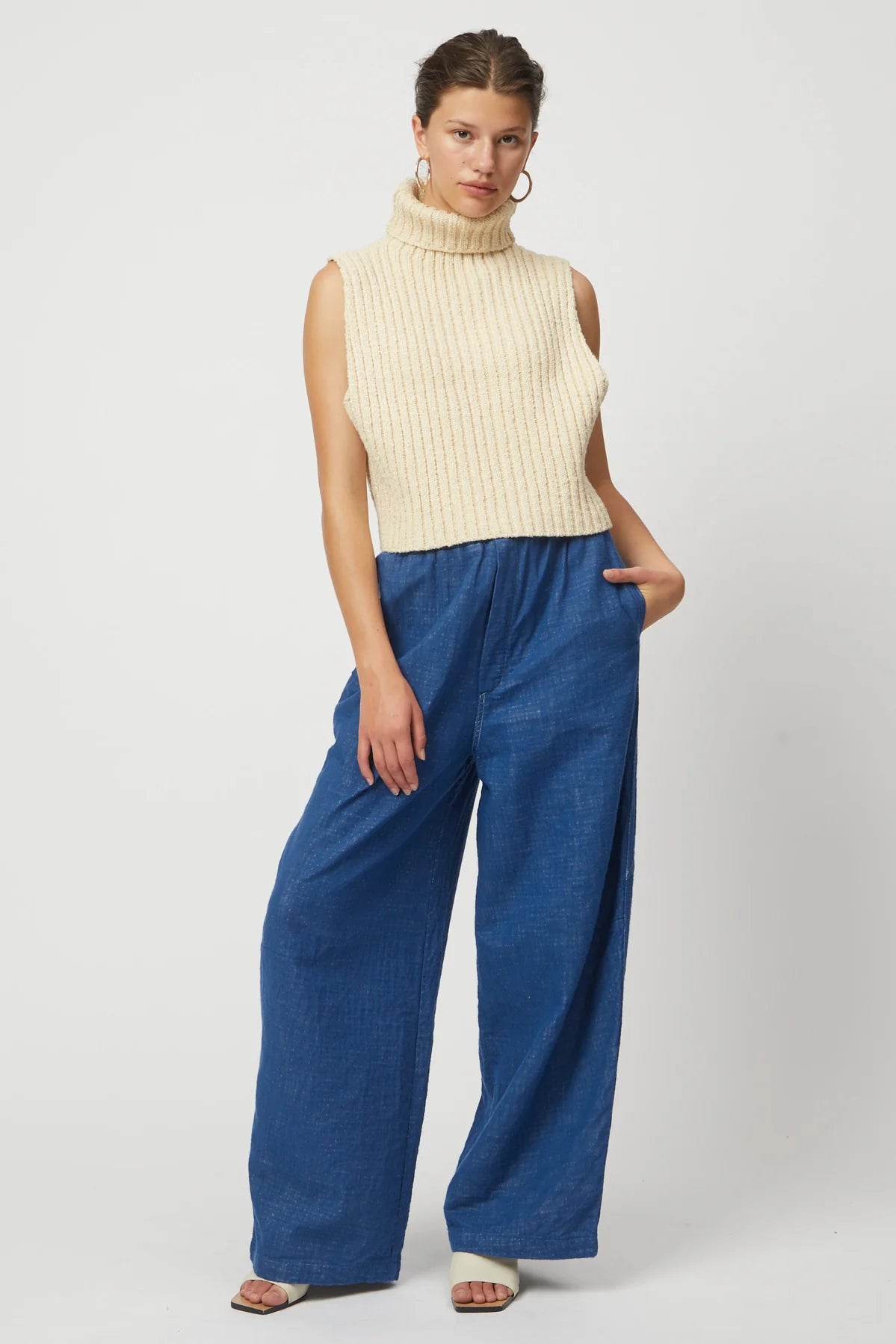 CHUNKY TURTLENECK TOP - ESPRESSO