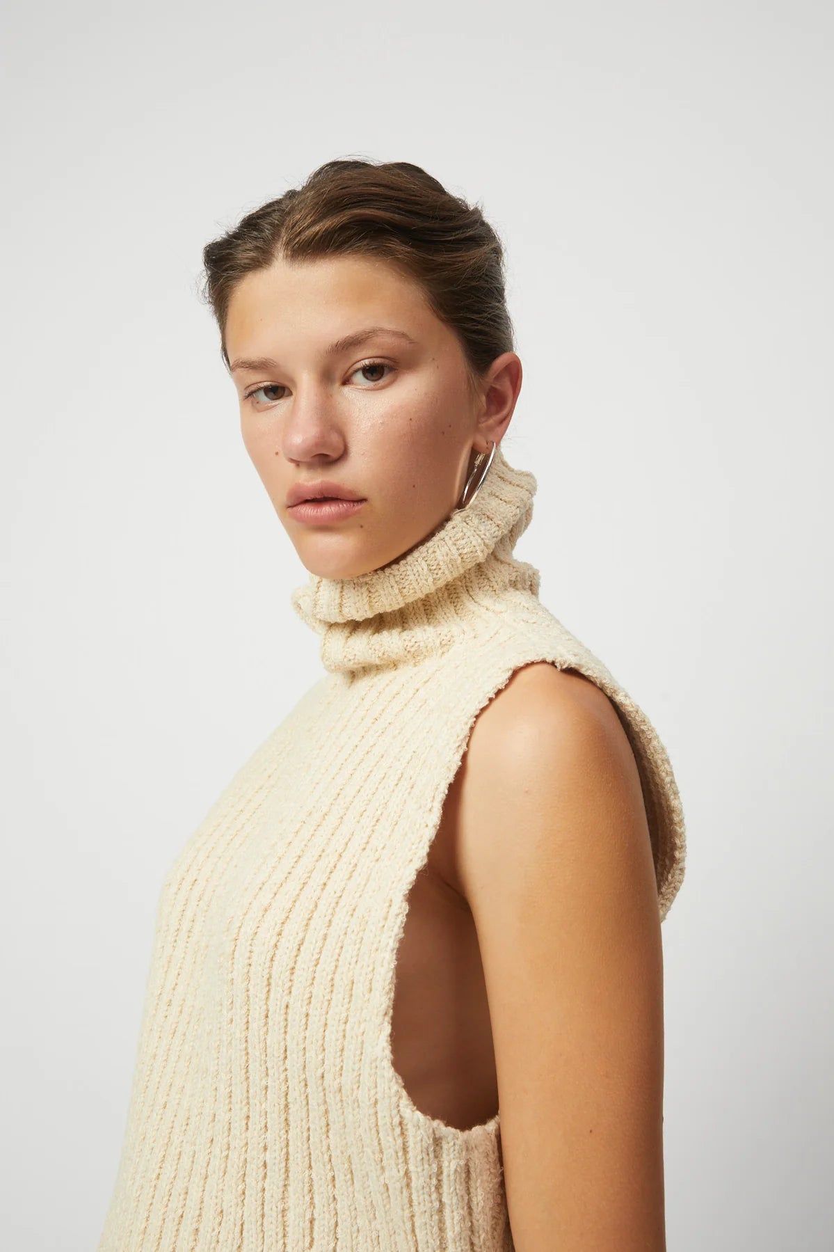 CHUNKY TURTLENECK TOP - ESPRESSO