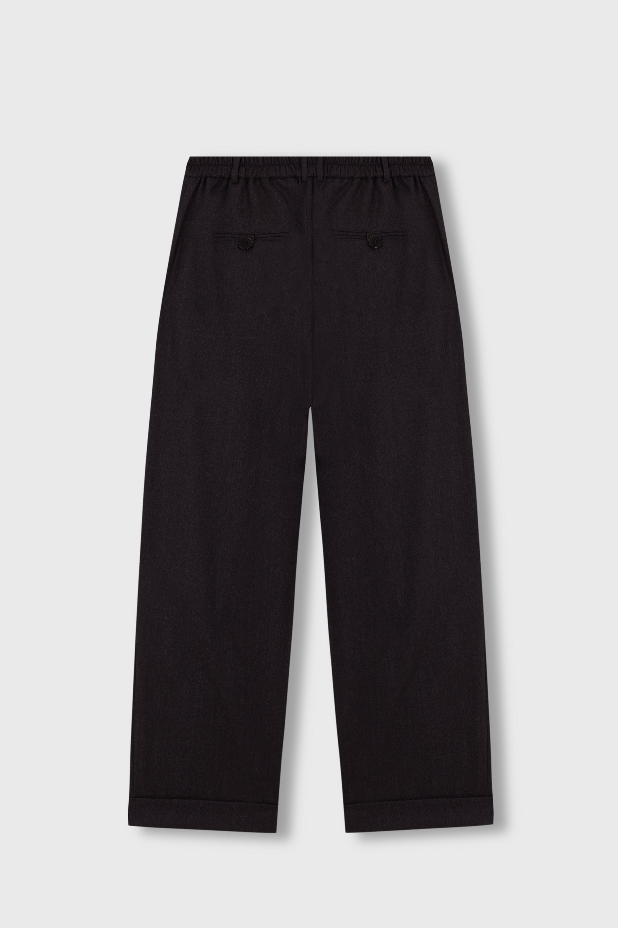 WOOL MASCULINE PANTS - ANTHRACITE