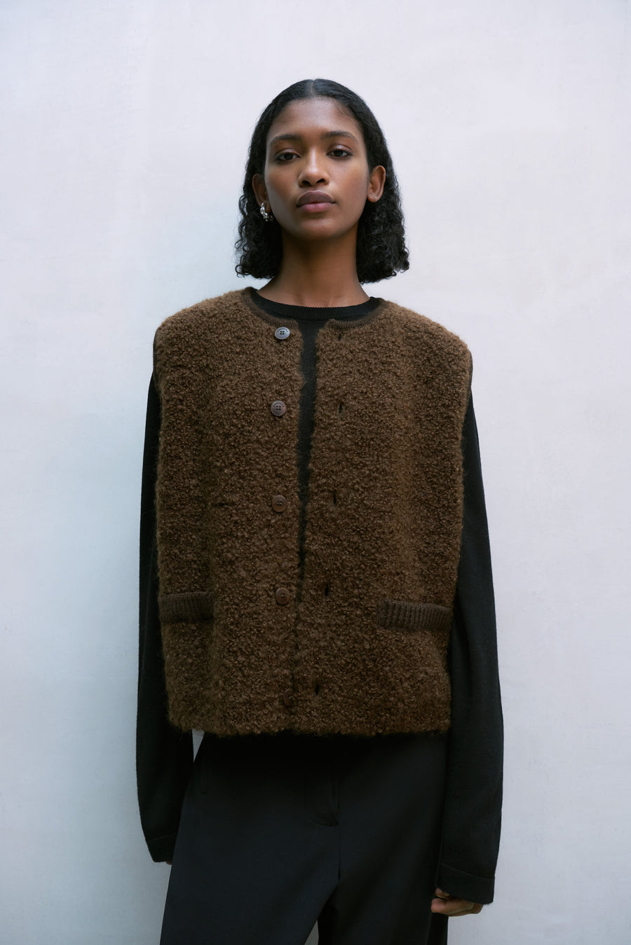 WOOL & MOHAIR WAISTCOAT - TIERRA