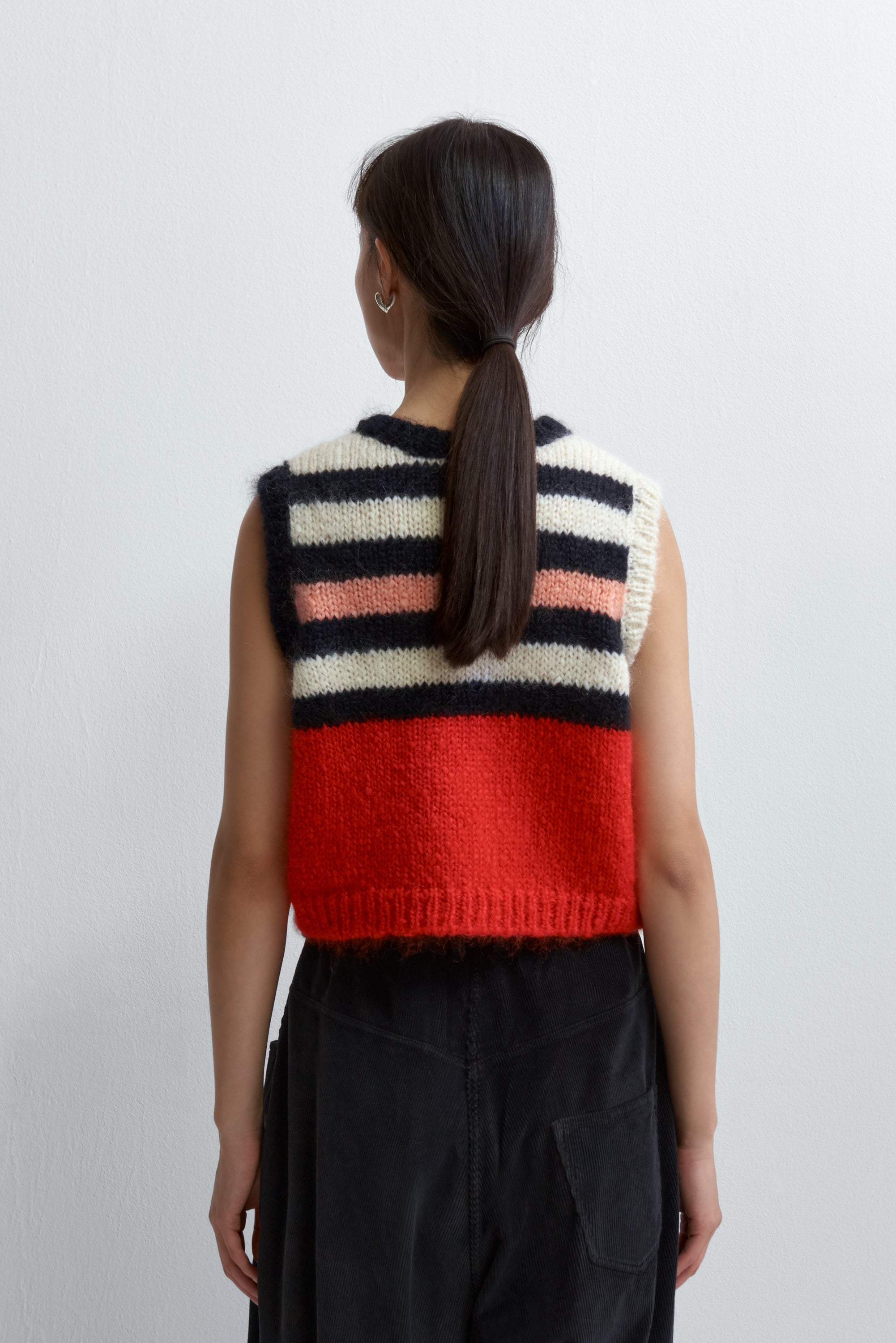 MOHAIR STRIPED WAISTCOAT