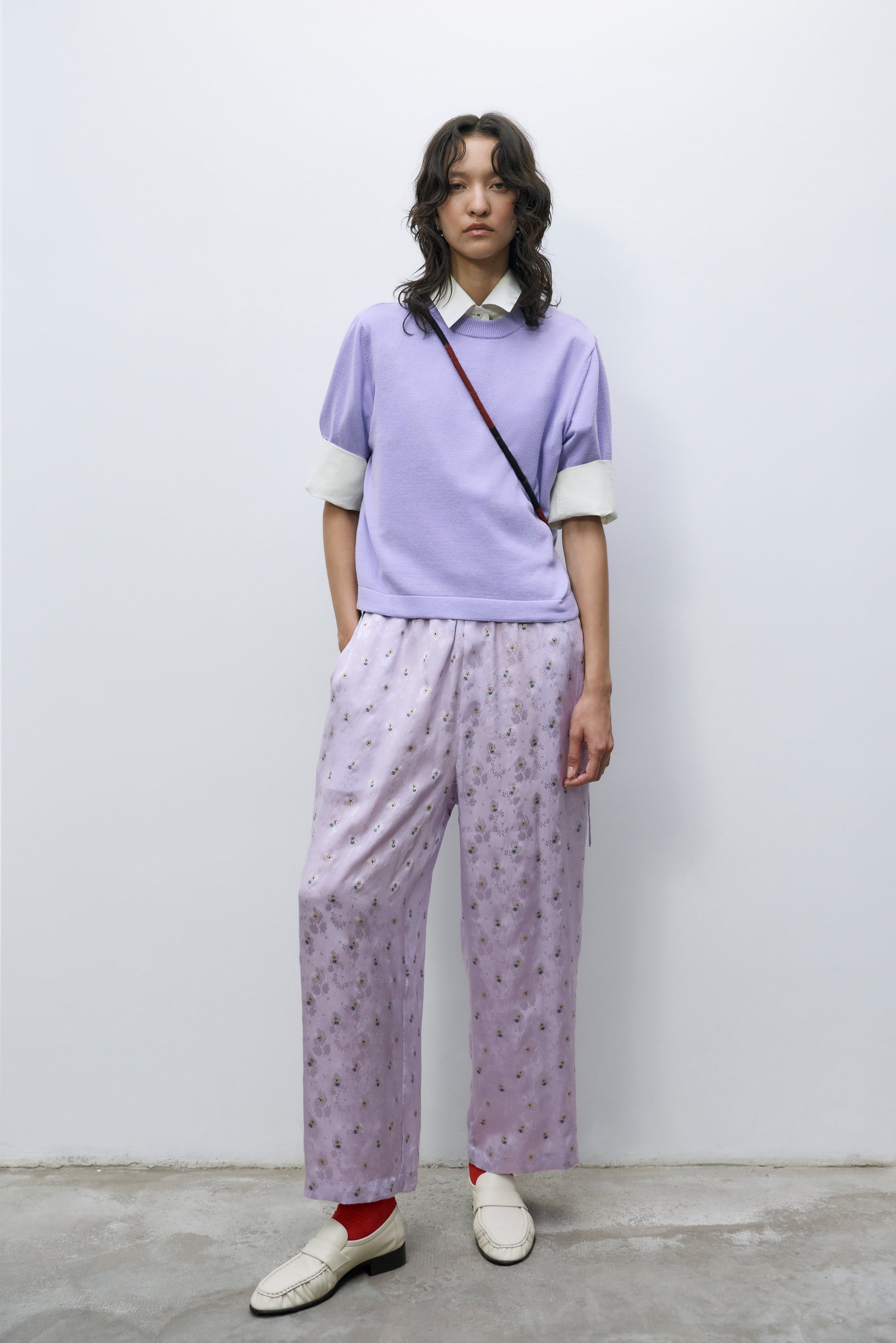 SILK FLORAL PANTS - CARDO