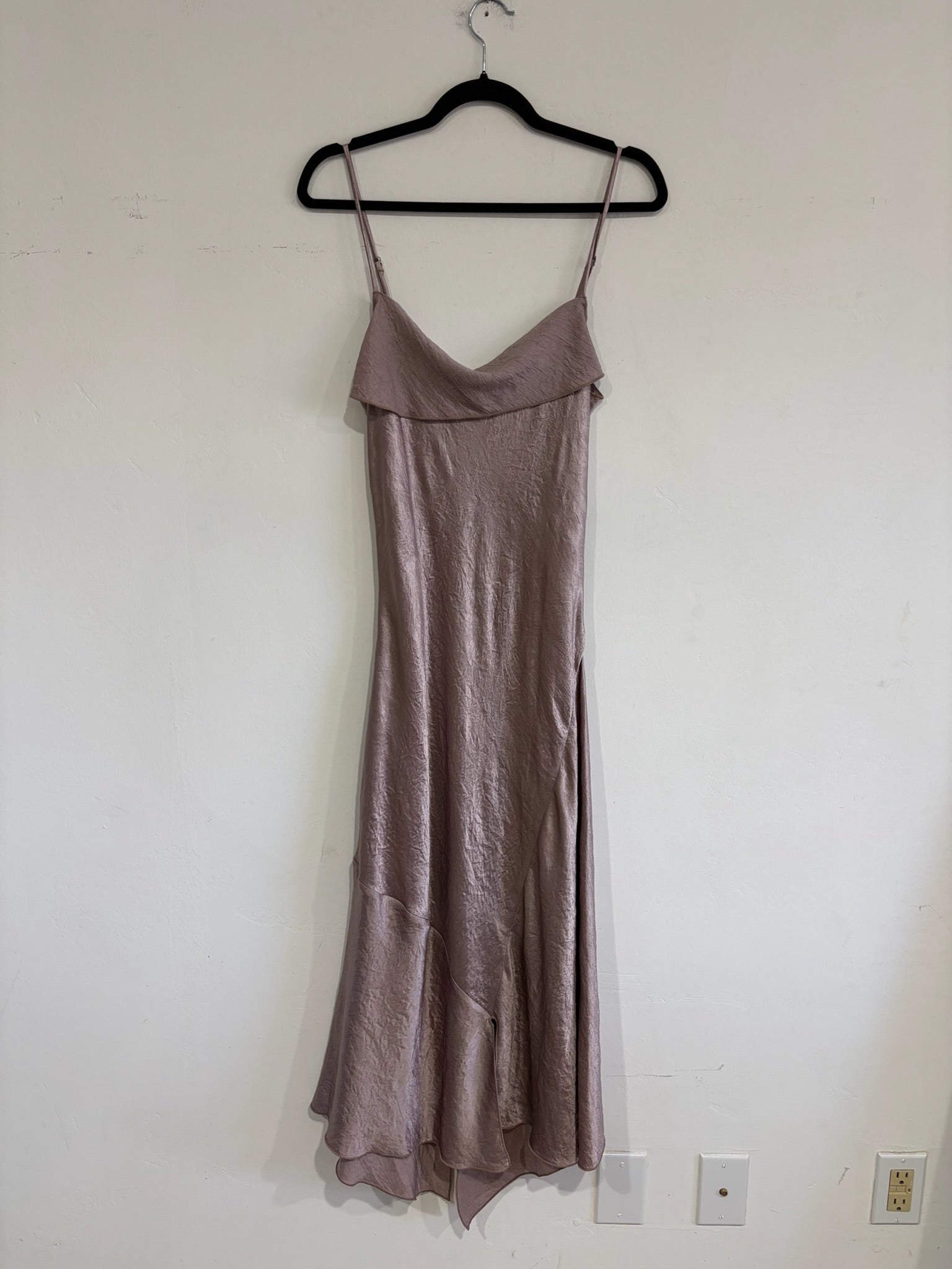 SAMPLE - ASYMMETRICAL TANK DRESS - LIGHT MAUVE
