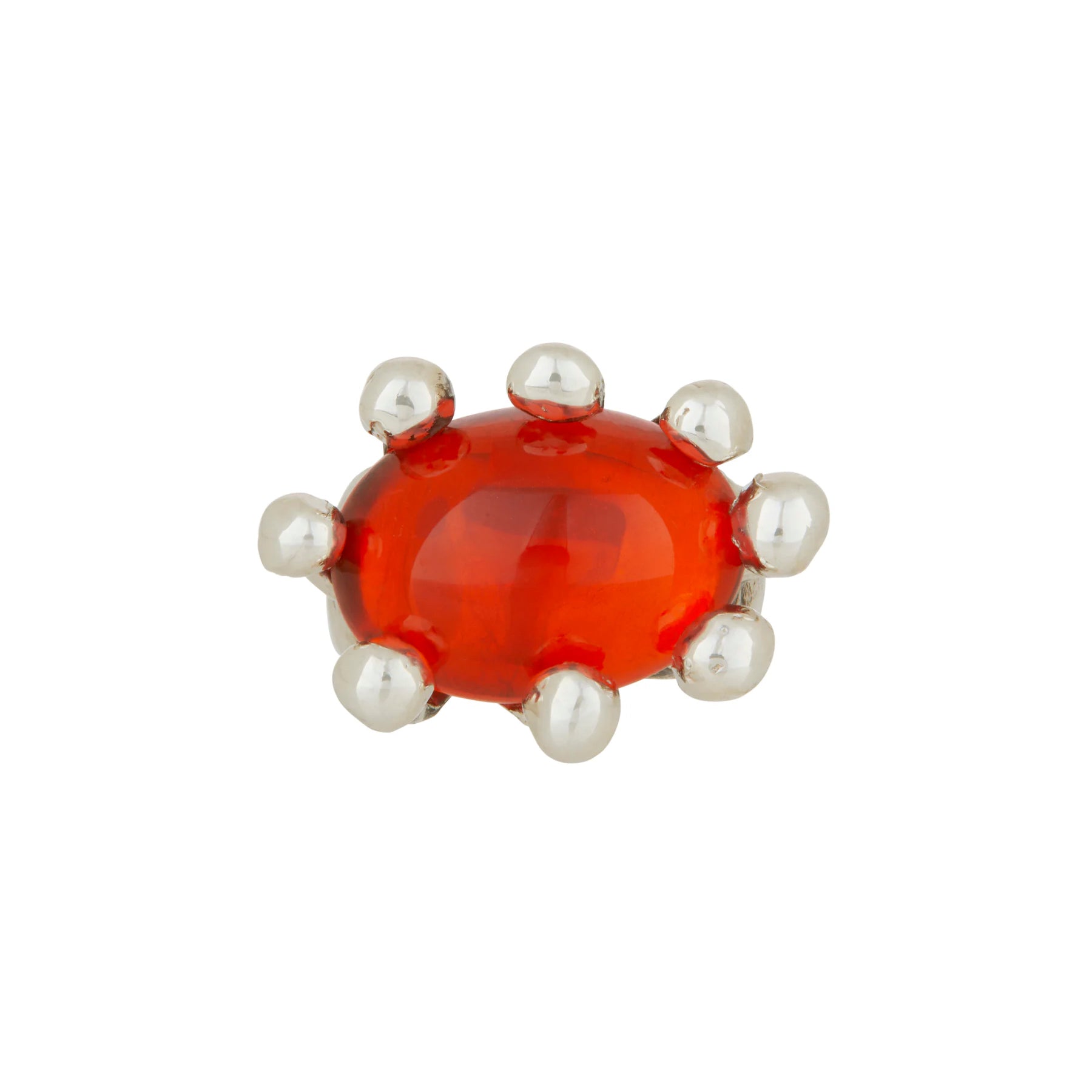 DIVA RING - STERLING SILVER - ORANGE