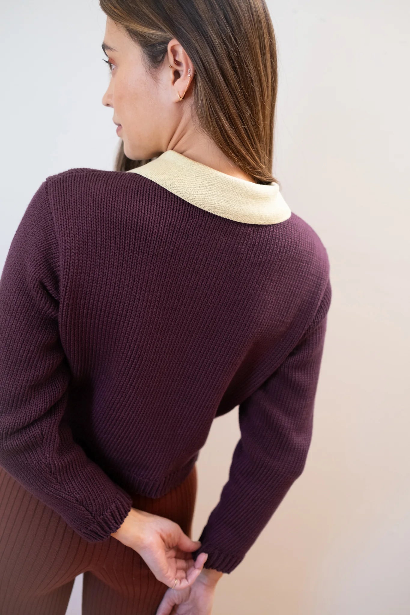 CHUNKY COTTON CARDI - JAM