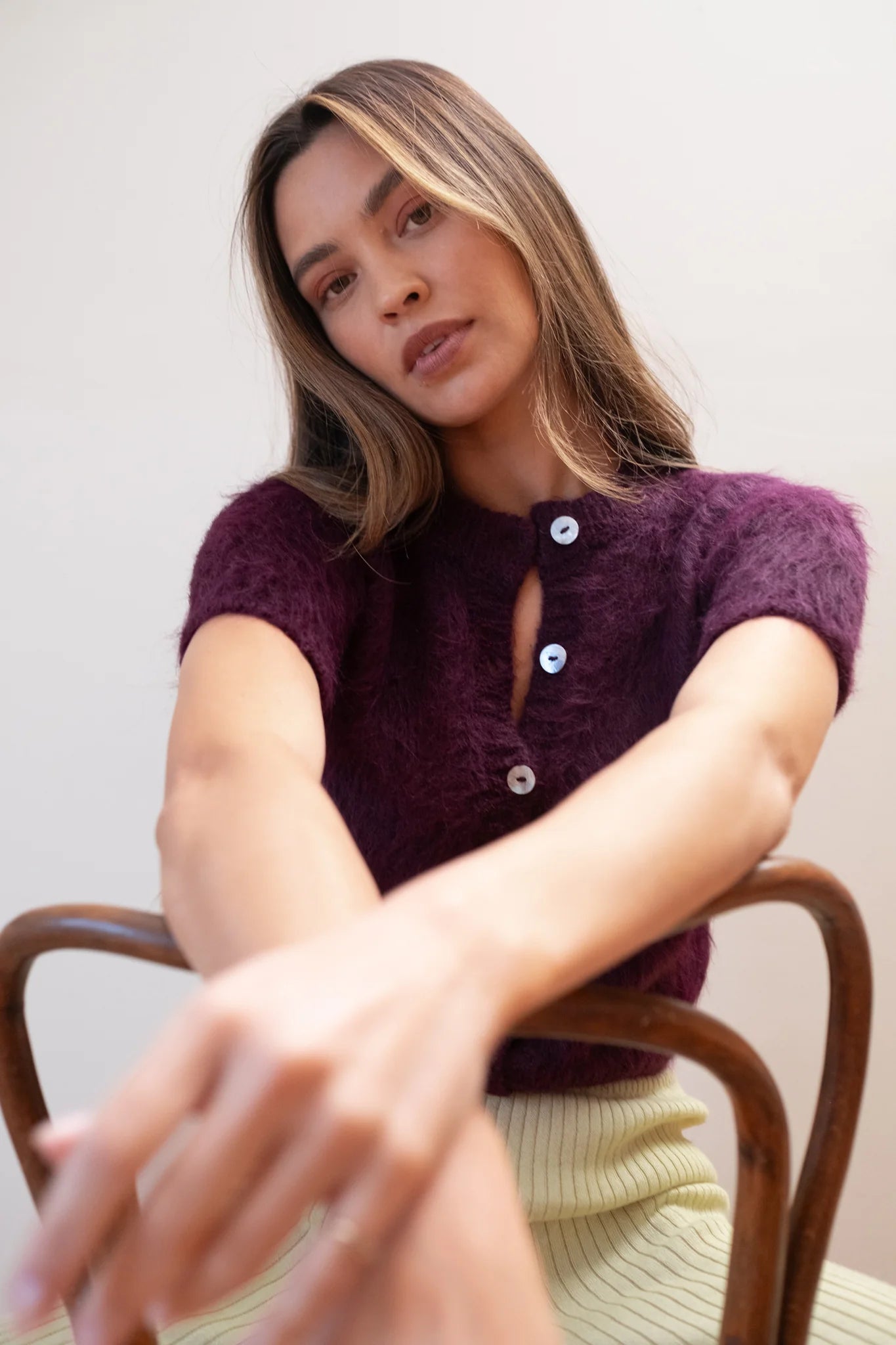 SHORT SLEEVE CARDI - JAM