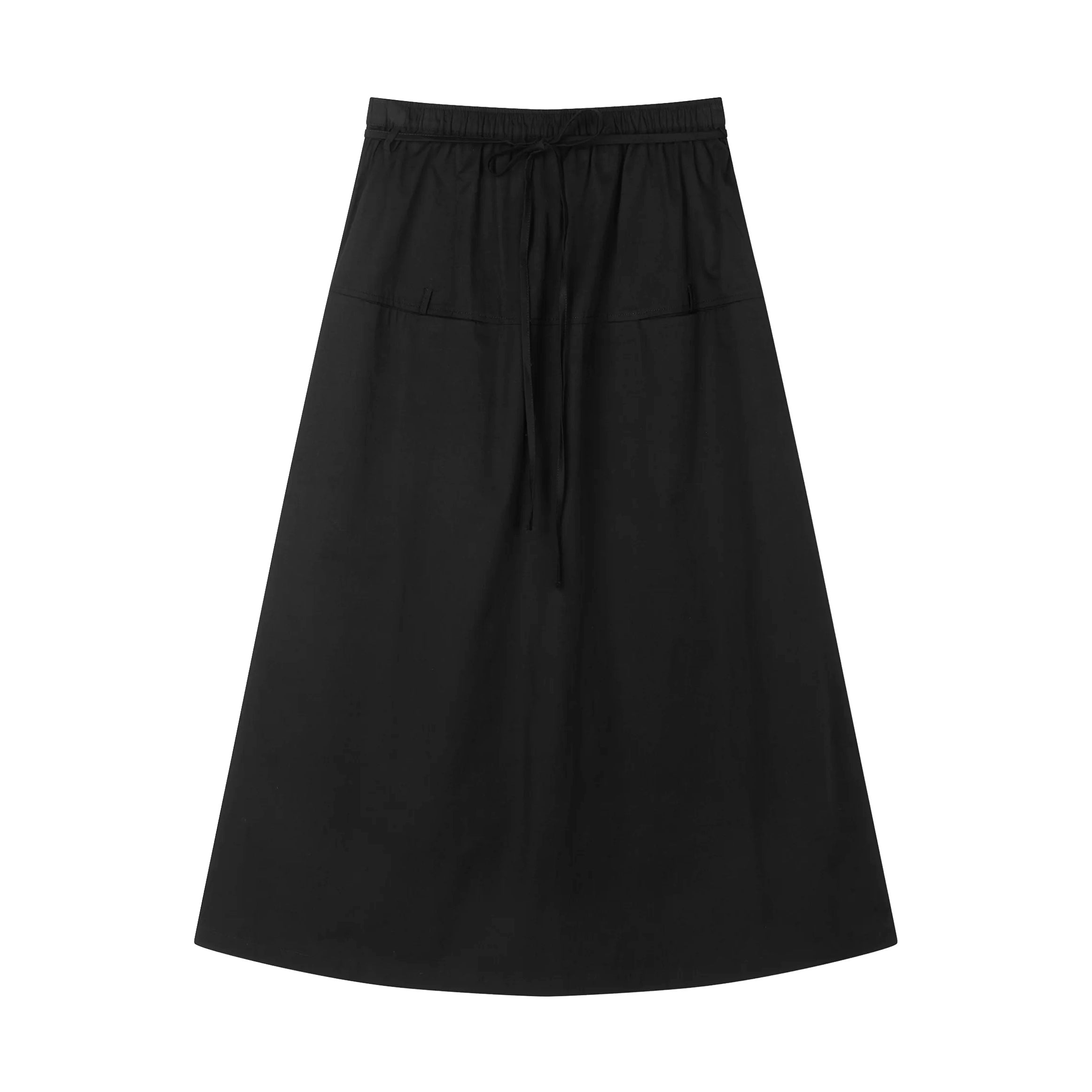 LOOP POCKET SKIRT - BLACK