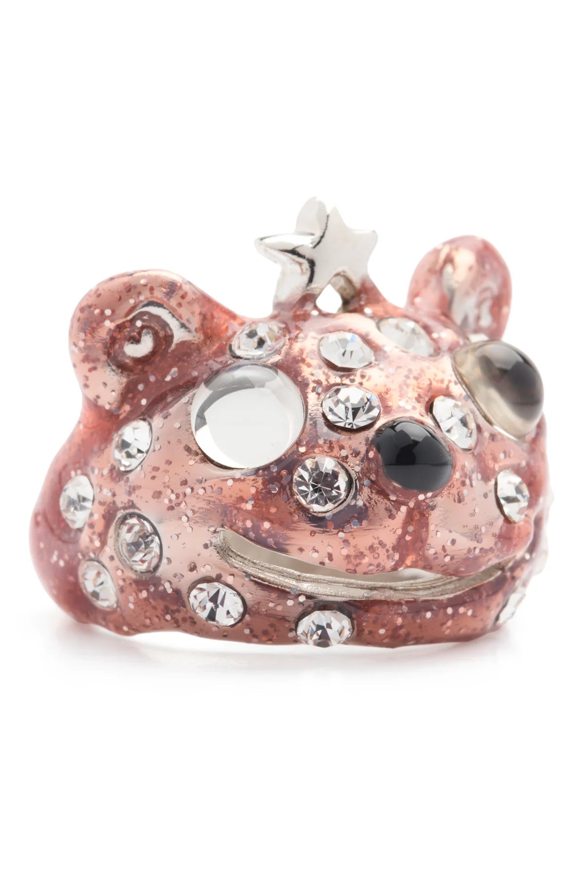 PRINCESS BEAR RING - LIGHT PINK FRECKLES