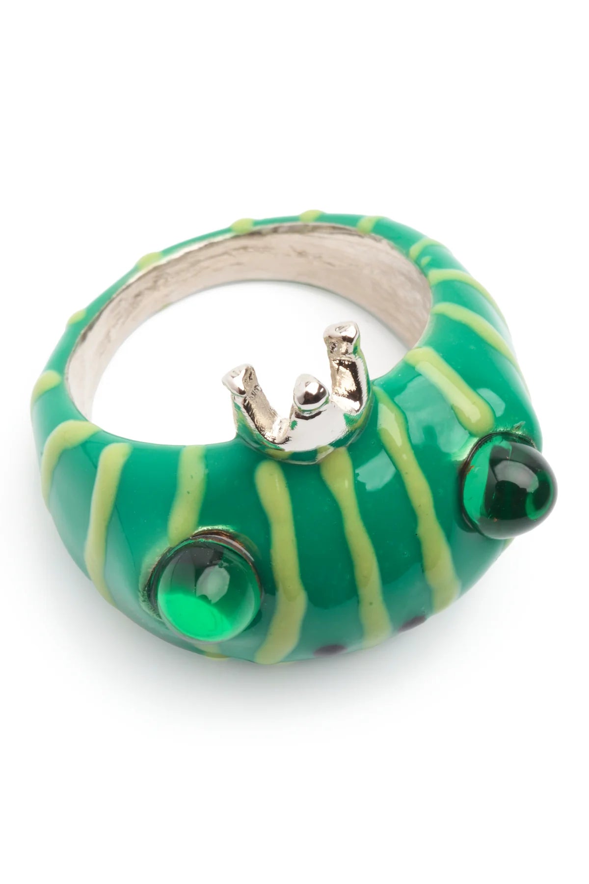 FROG PRINCE RING - FOREST STRIPE