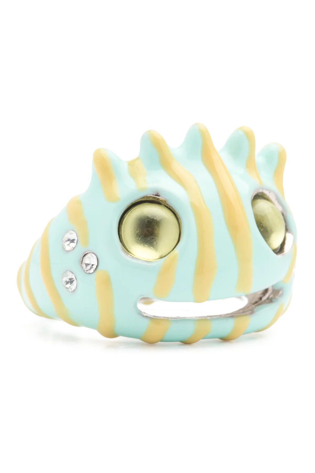 LIBERTY FROG RING - LEMON STRIPE