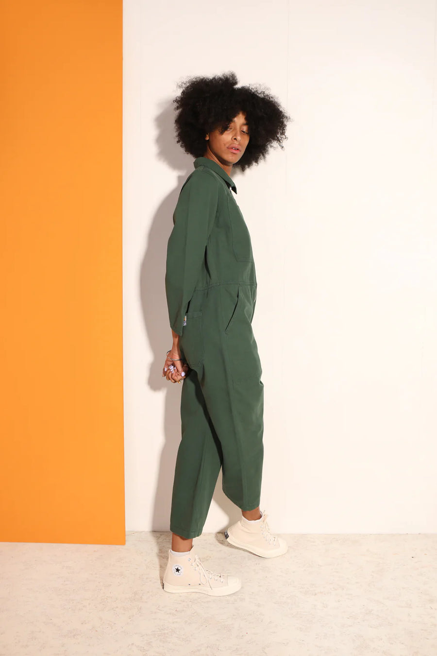DOMINIC BOILERSUIT - FOREST GREEN