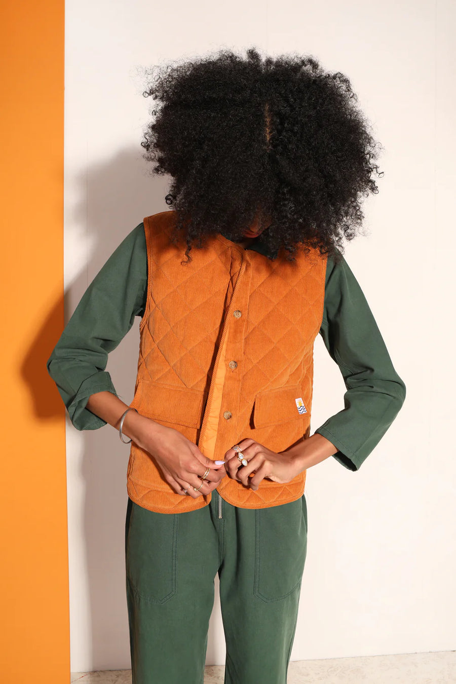 FLINT WAISTCOAT - OCHRE