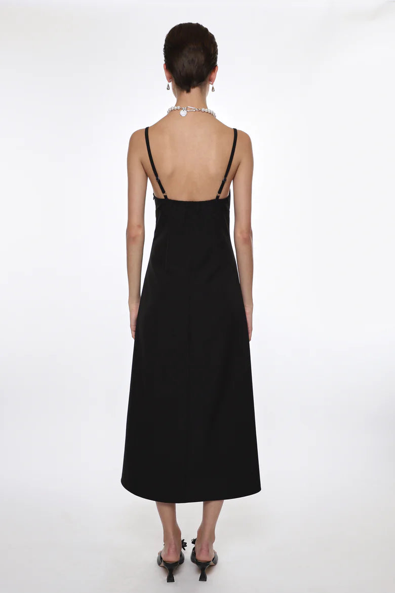 PILTON DRESS - BLACK