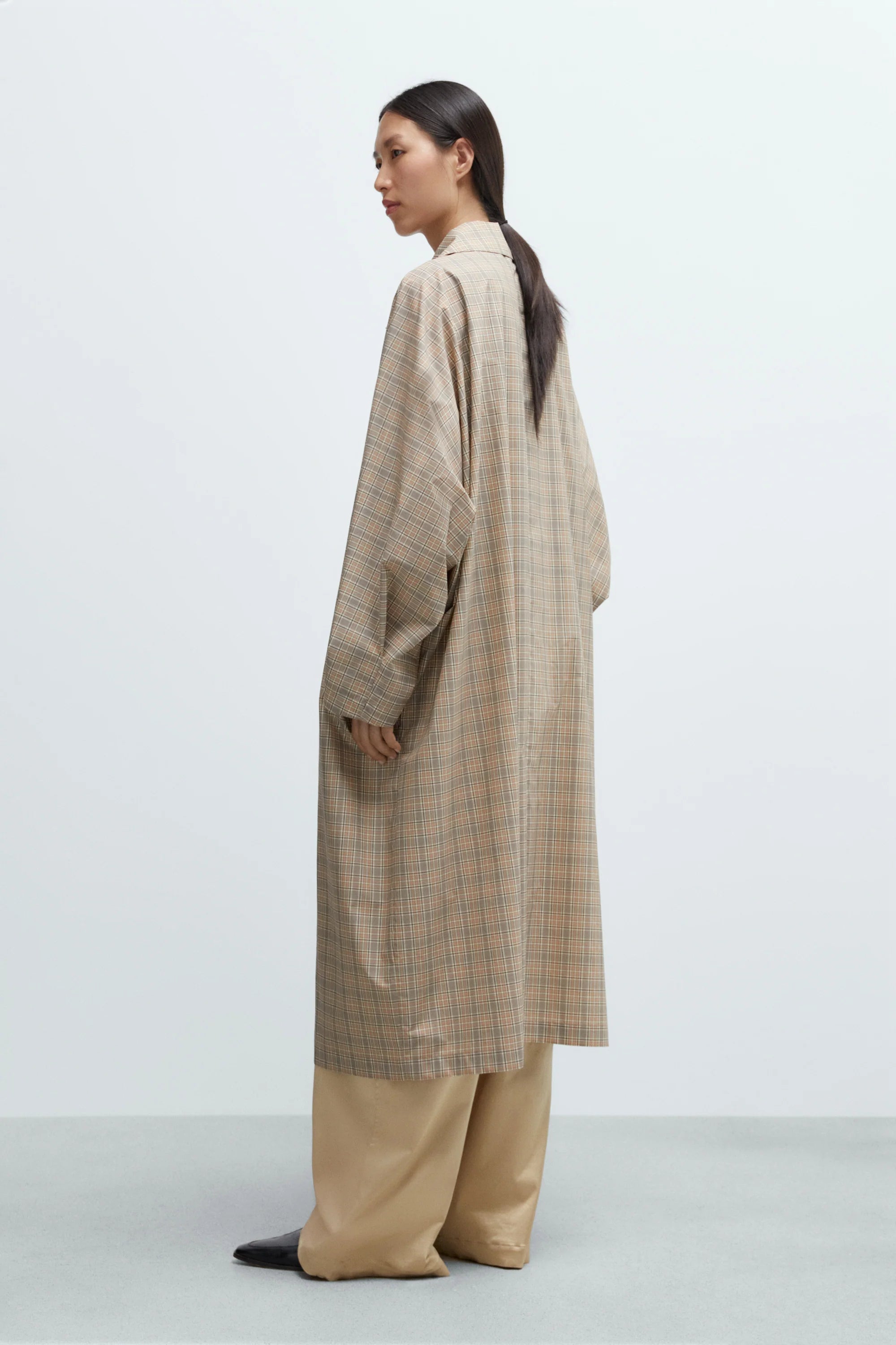 BATWING TRENCH - TARTAN