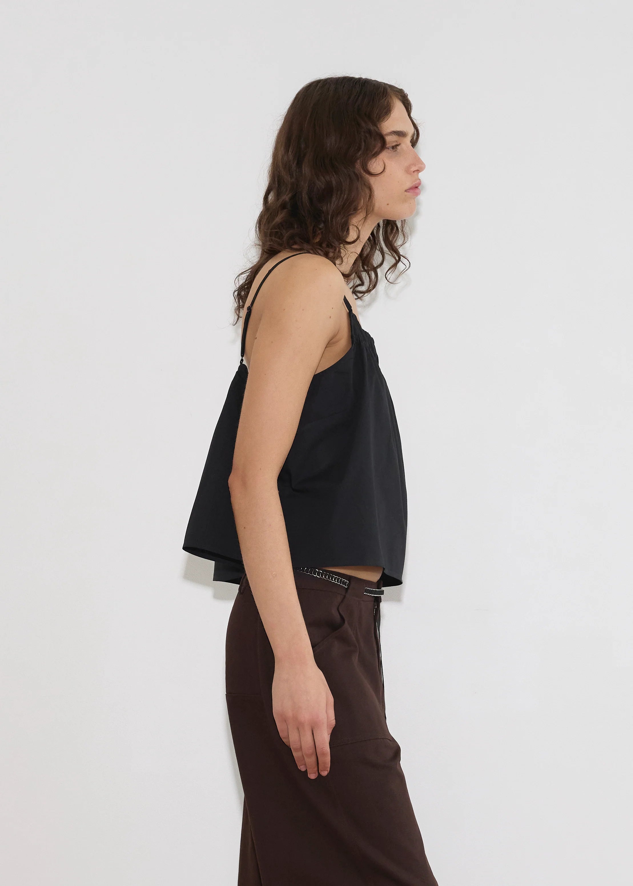 DOUBLE LAYER TOP - BLACK
