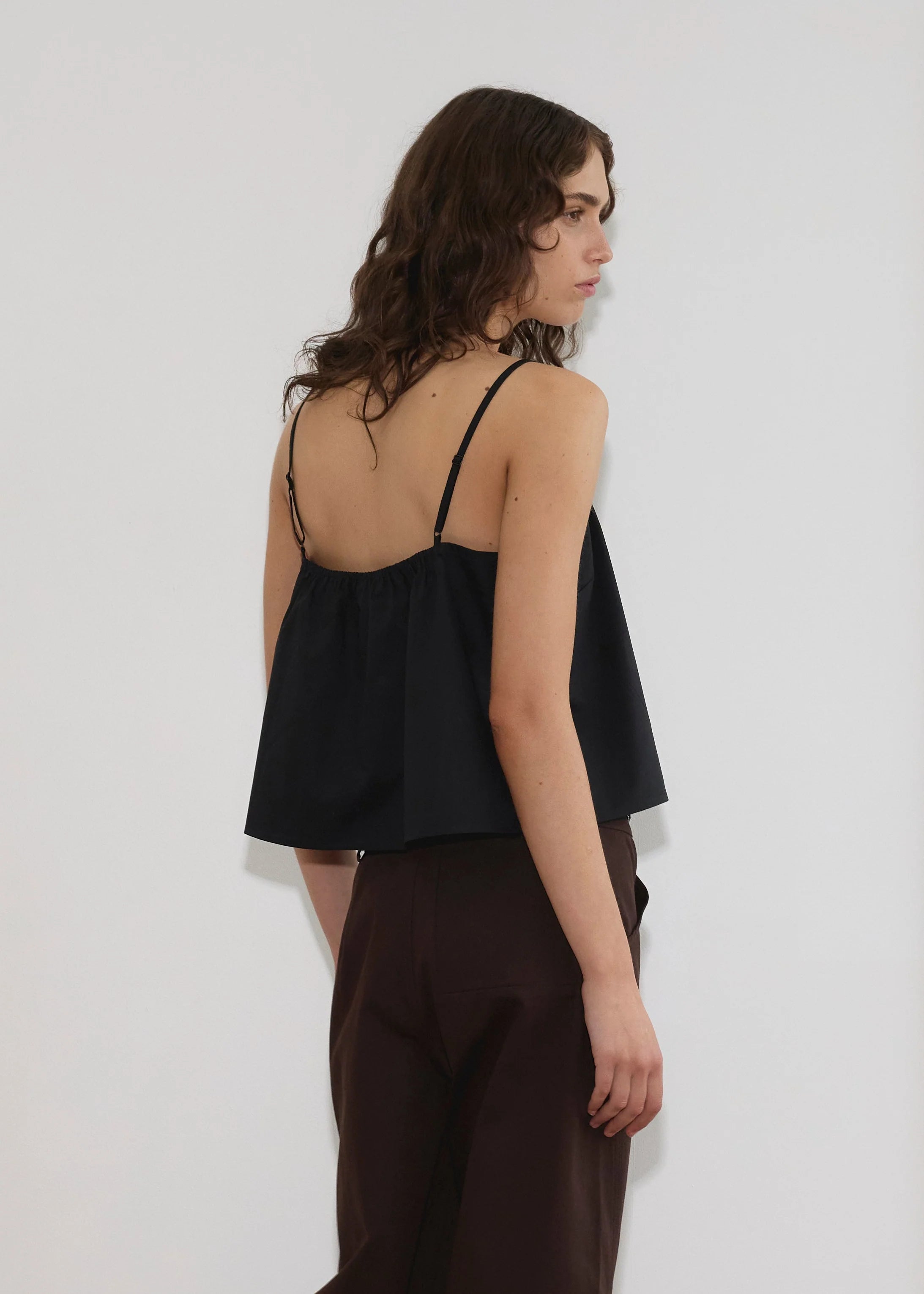 DOUBLE LAYER TOP - BLACK