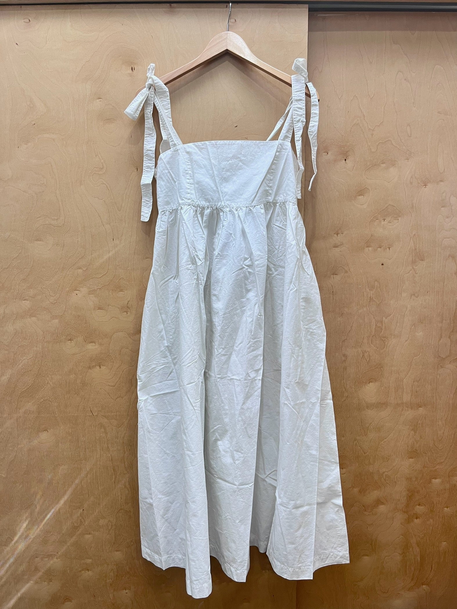 SAMPLE - TIE STRAP DRESS - BONE