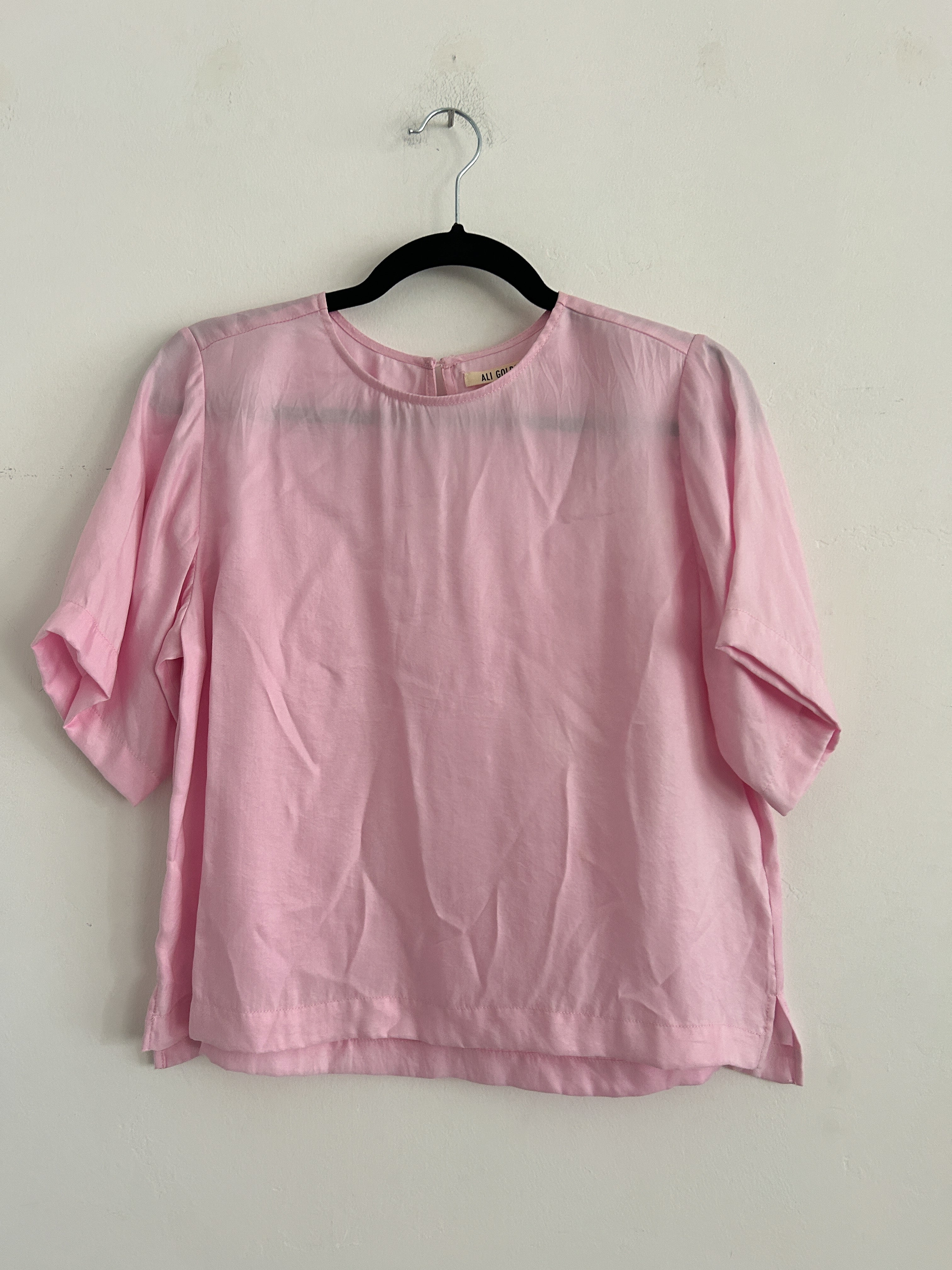 SAMPLE - WOVEN T-SHIRT - LIGHT PINK