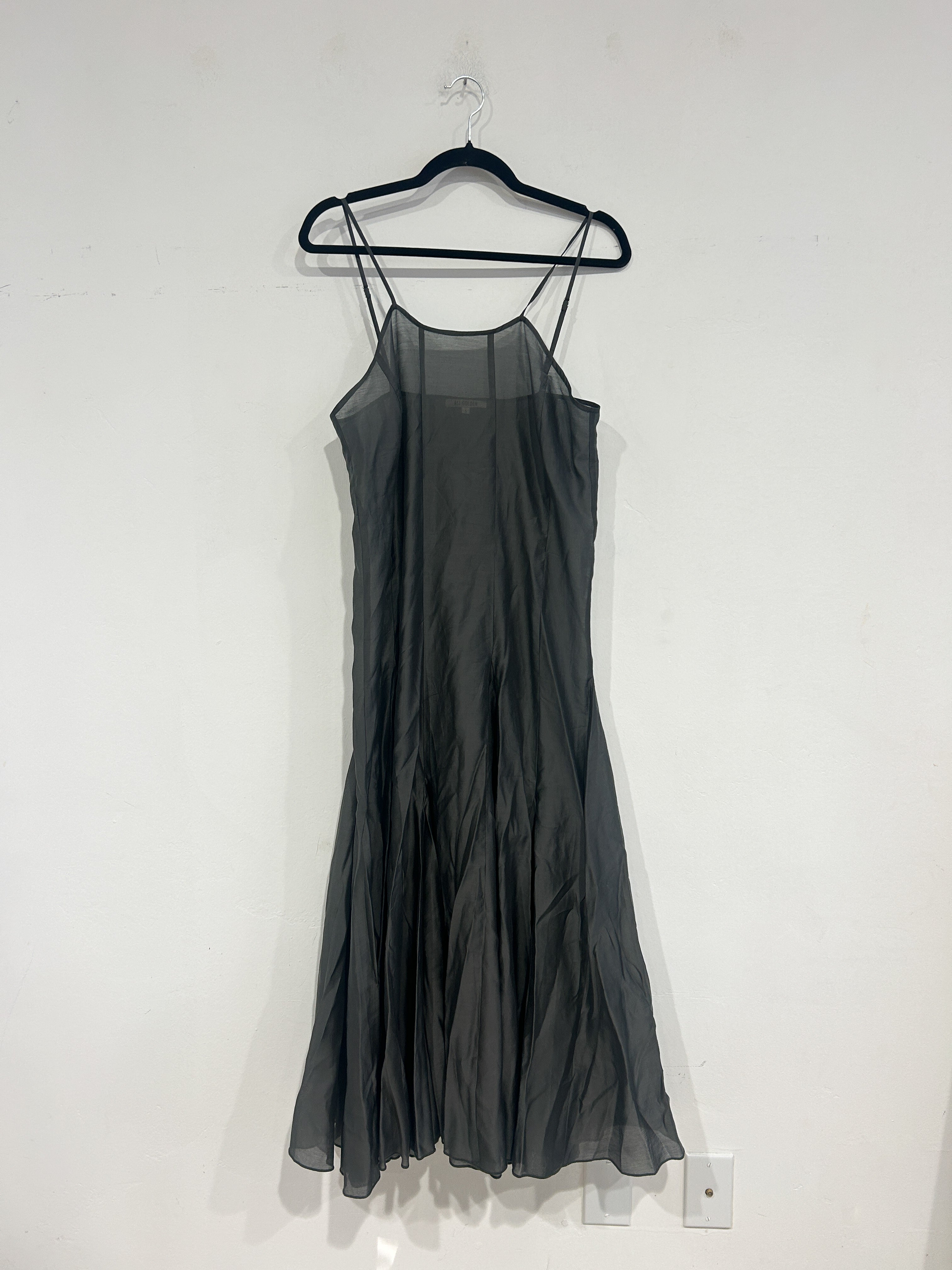 SAMPLE - PANELED SHEER DRESS - SHADOW