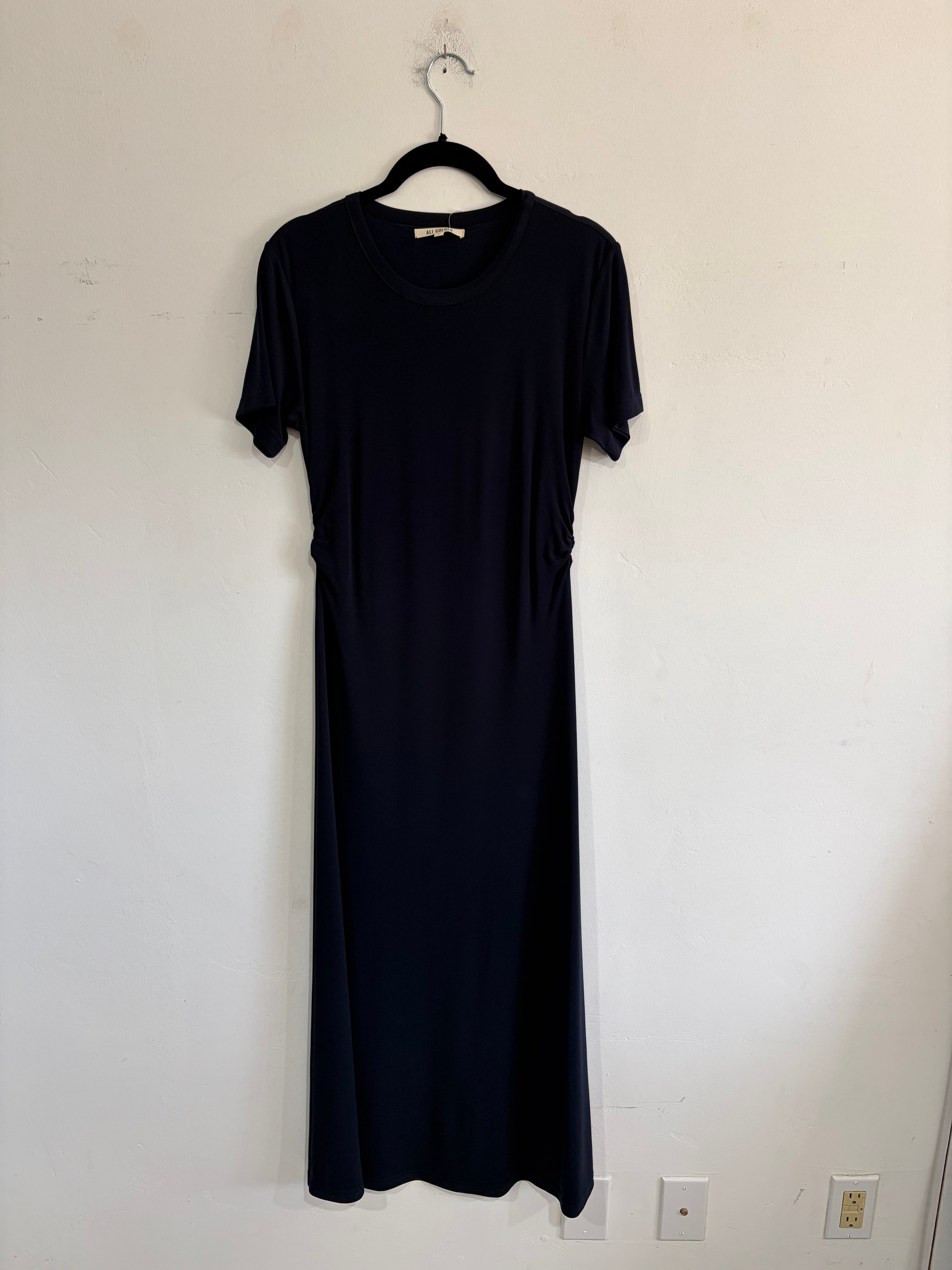 SAMPLE - FITTED HEAVY T-SHIRT DRESS - MIDNIGHT