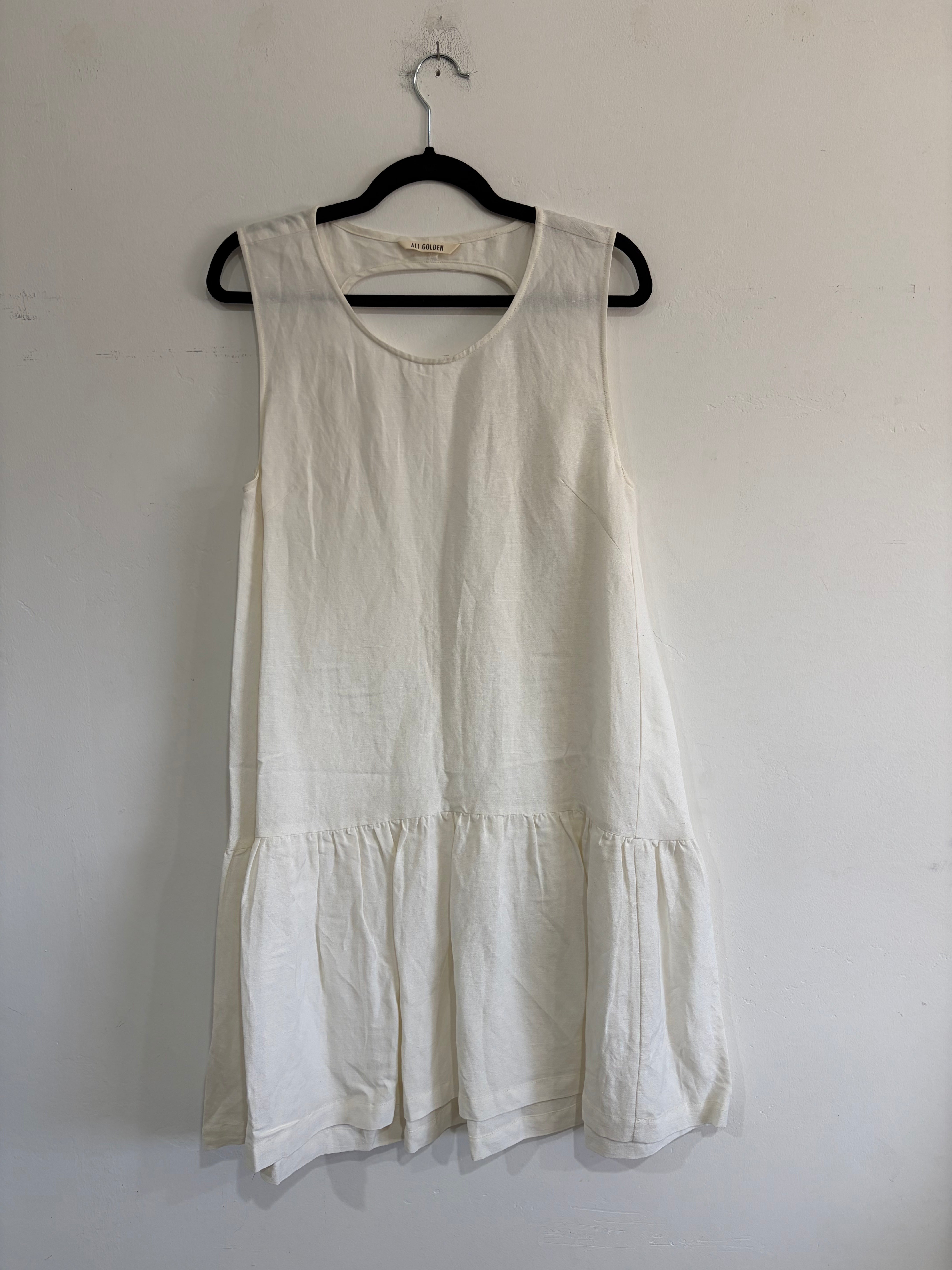 SAMPLE - CUT OUT MIDI DRESS - WHITE