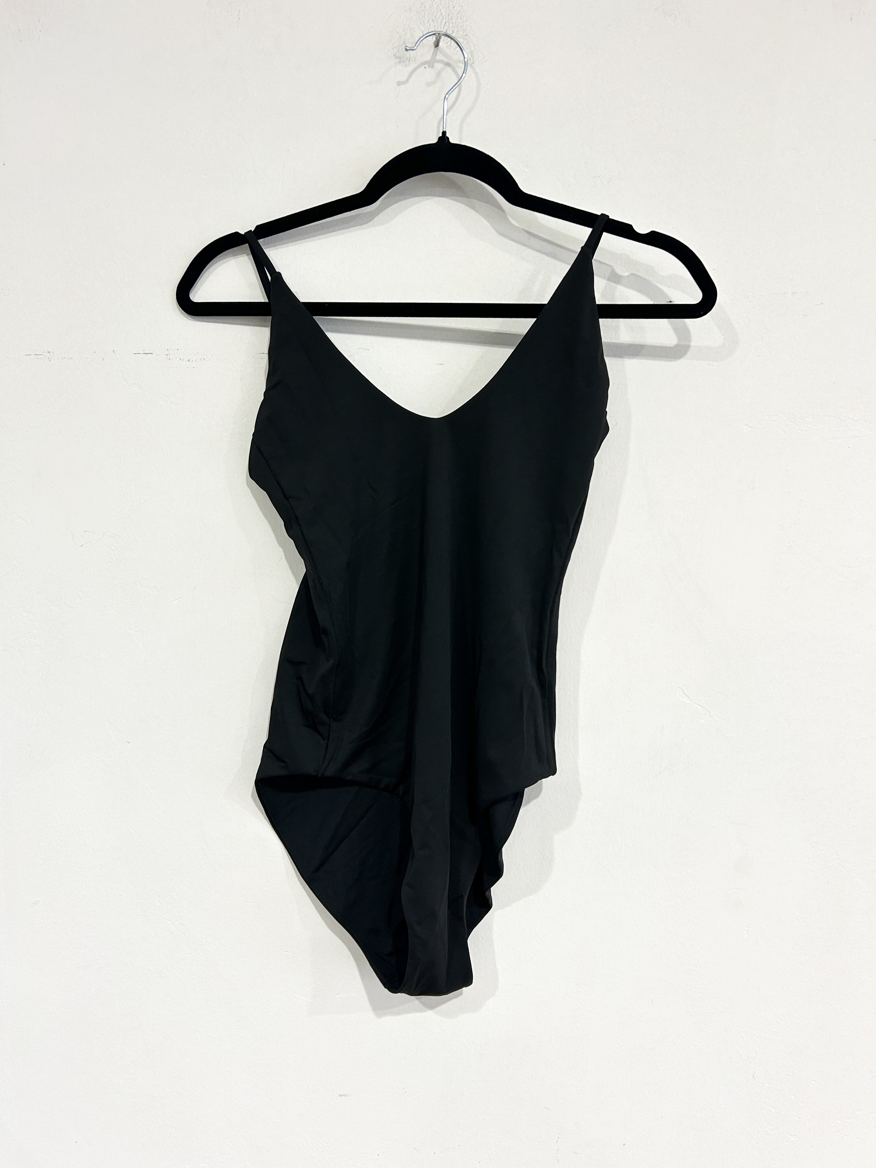 SAMPLE - V-NECK BODYSUIT - BLACK