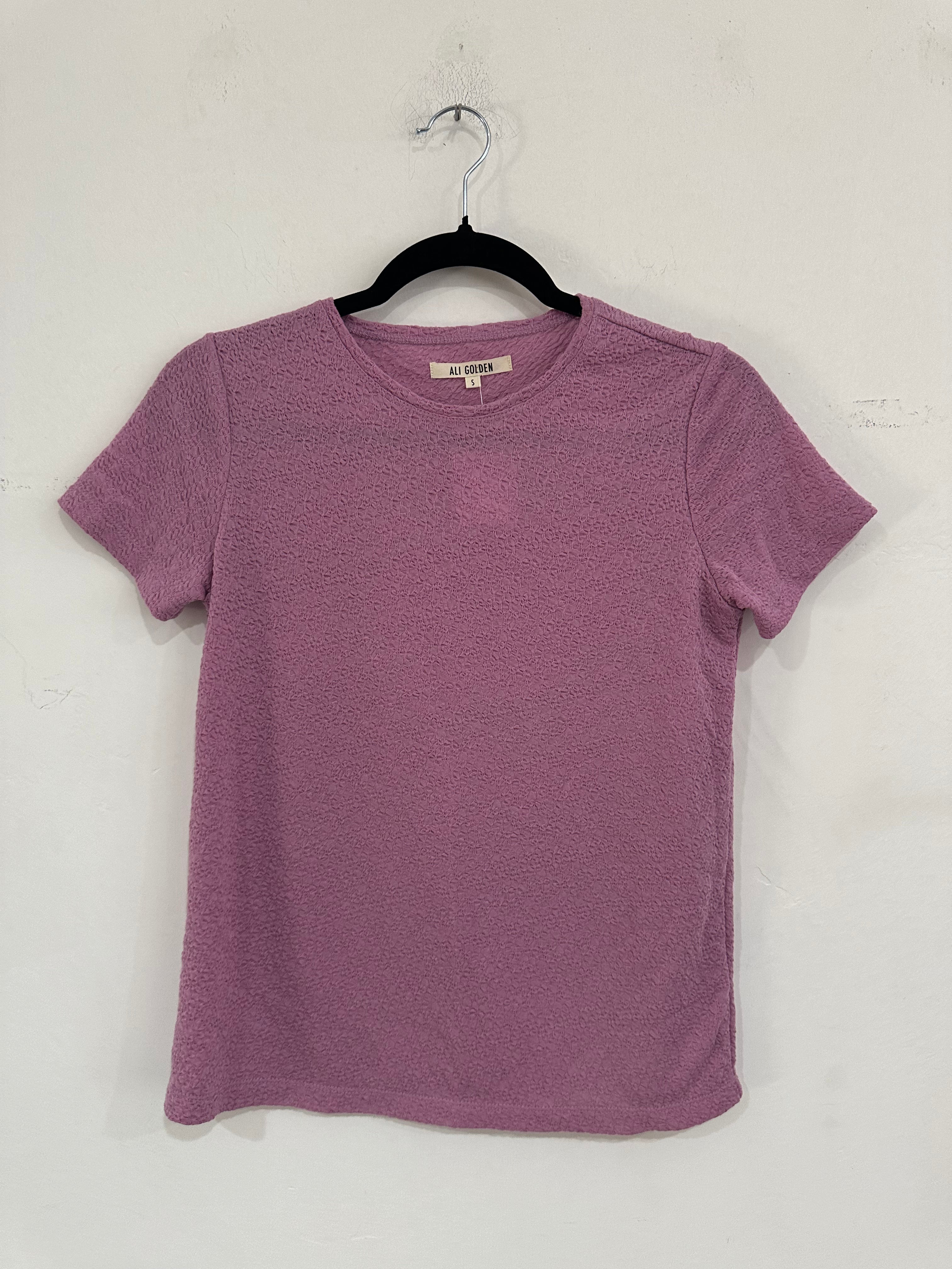 SAMPLE - TEXTURED T-SHIRT - PLUM