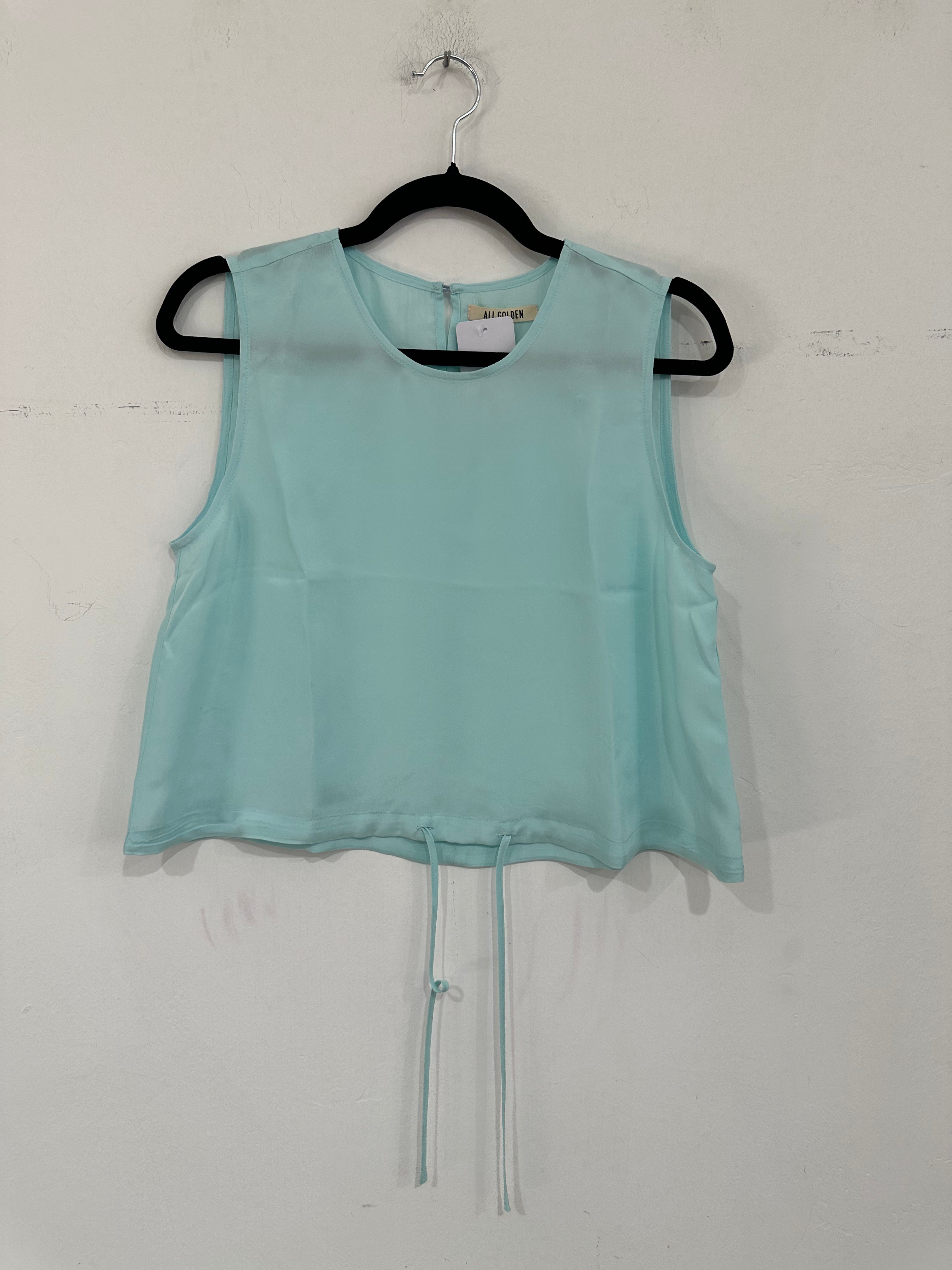 SAMPLE - TANK WITH DRAWSTRING - AQUA