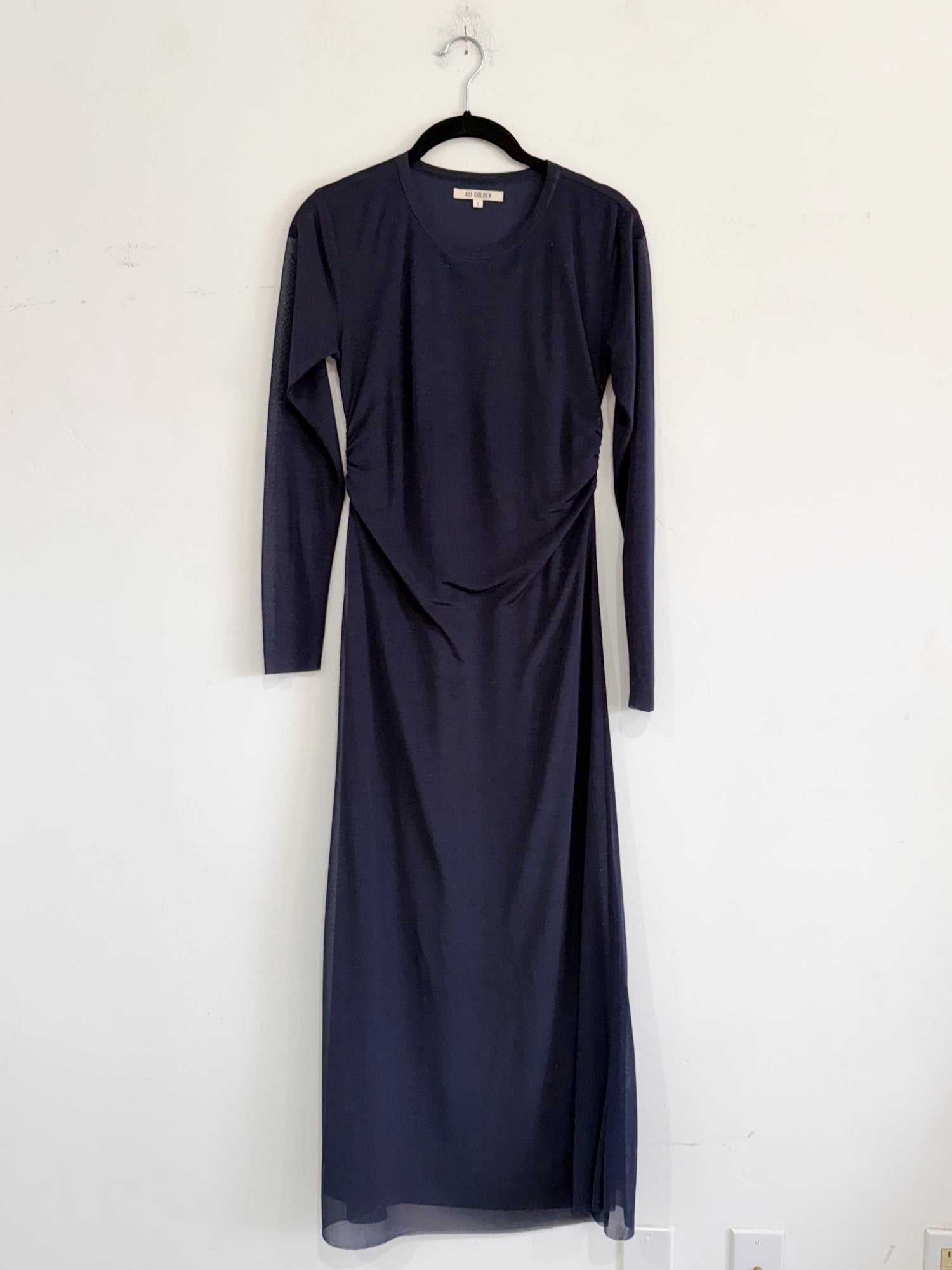 SAMPLE - FITTED LS DRESS - NAVY