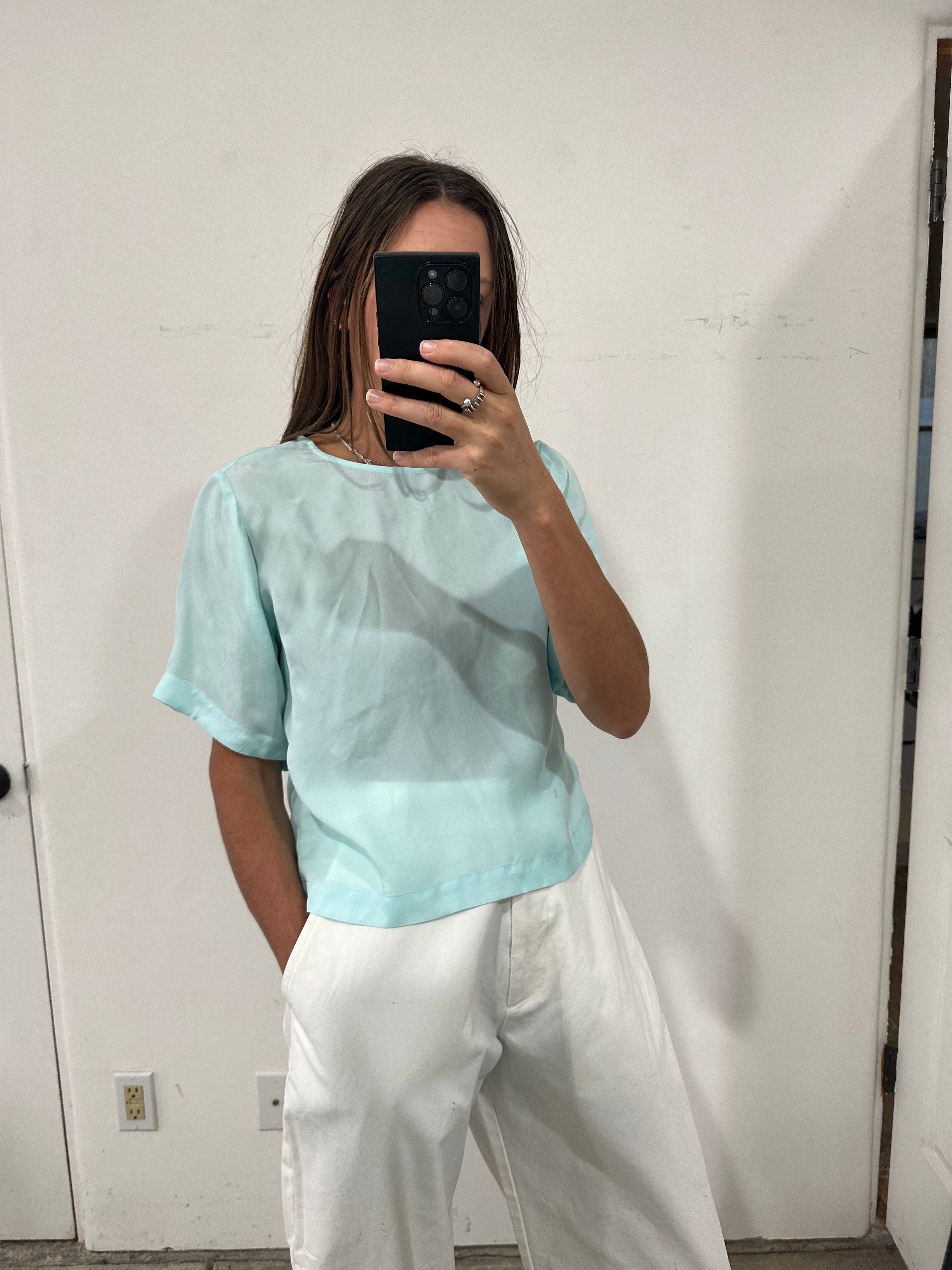 SAMPLE - FULL SLEEVE TOP - AQUA