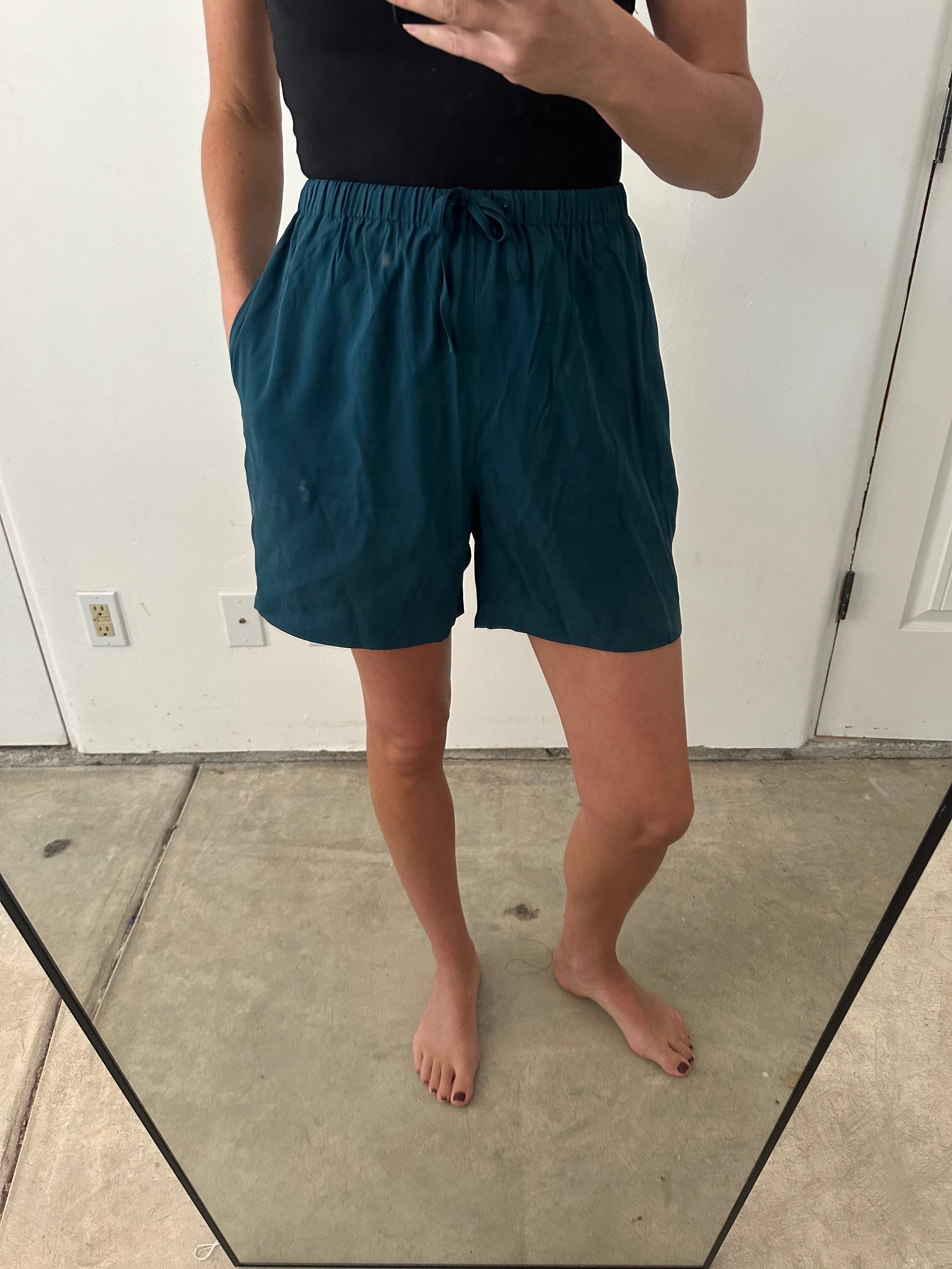 SAMPLE - DRAWSTRING SHORTS - DARK TEAL