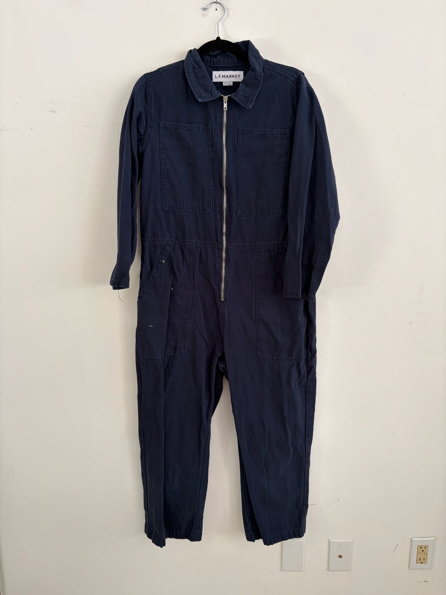 SAMPLE - DOMINIC BOILERSUIT - NAVY (STAINED)