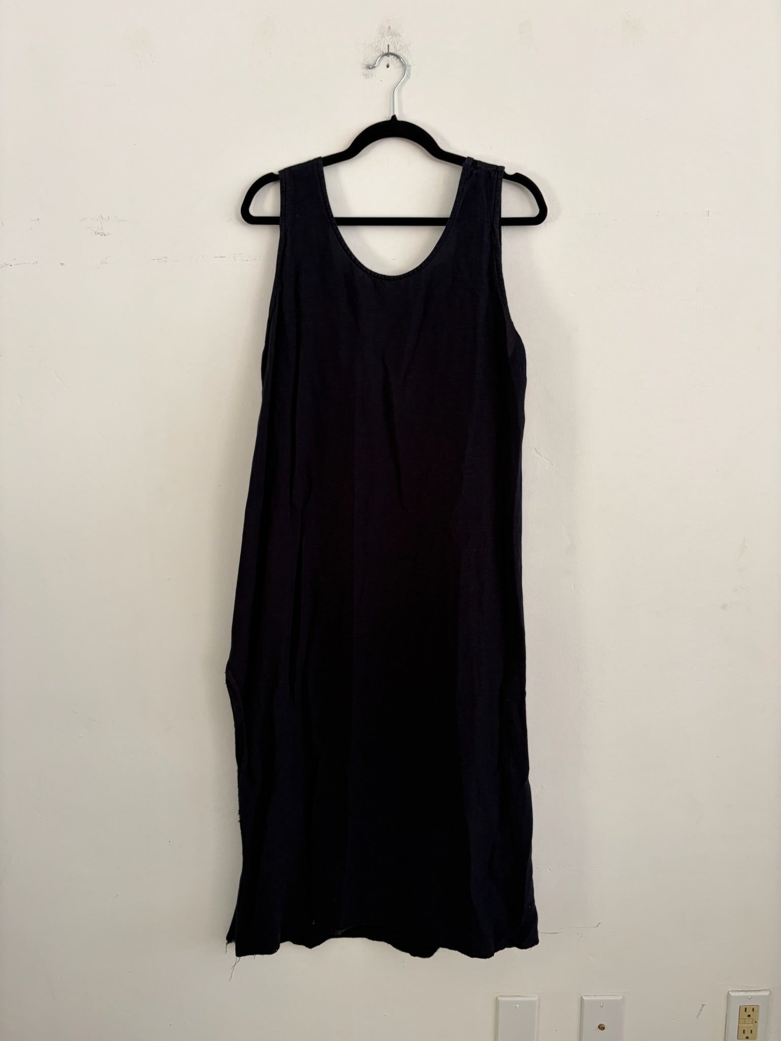 SAMPLE - LOW BACK TANK DRESS - BLACK