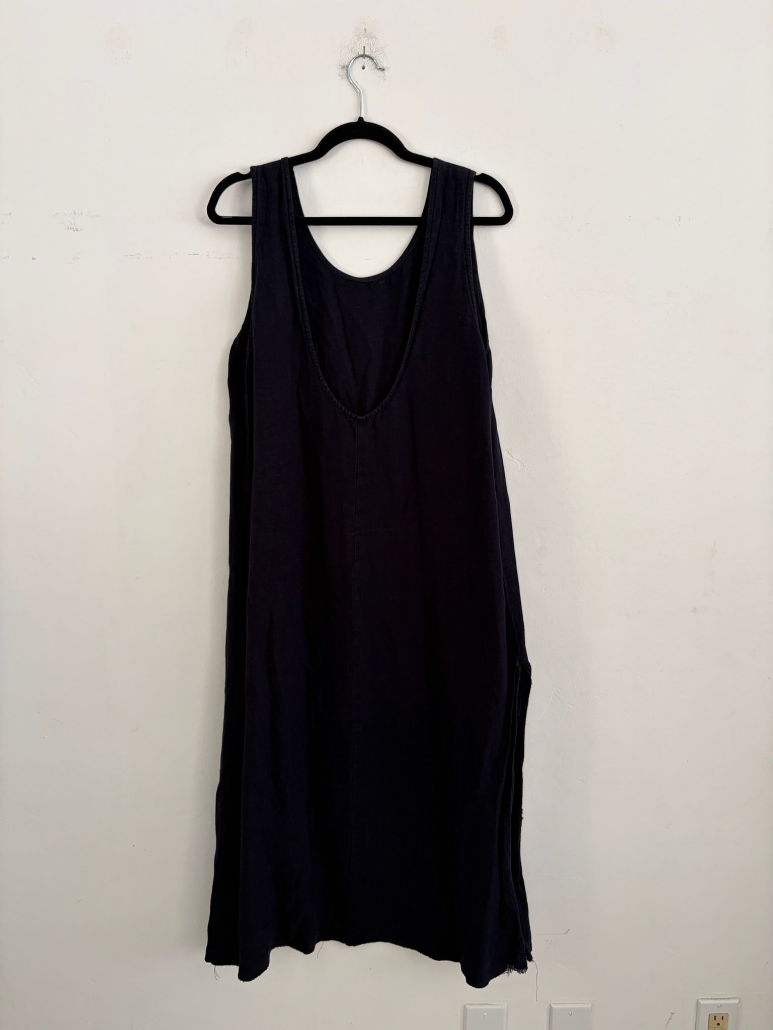 SAMPLE - LOW BACK TANK DRESS - BLACK