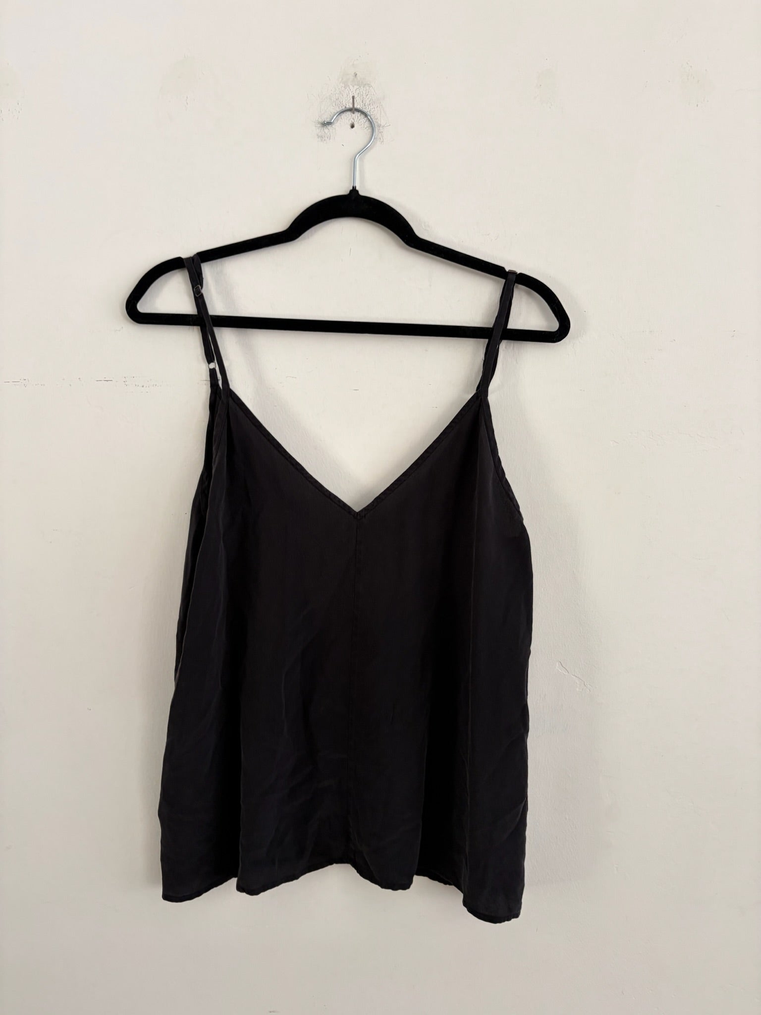 SAMPLE - CUPRO SLIP TOP - BLACK