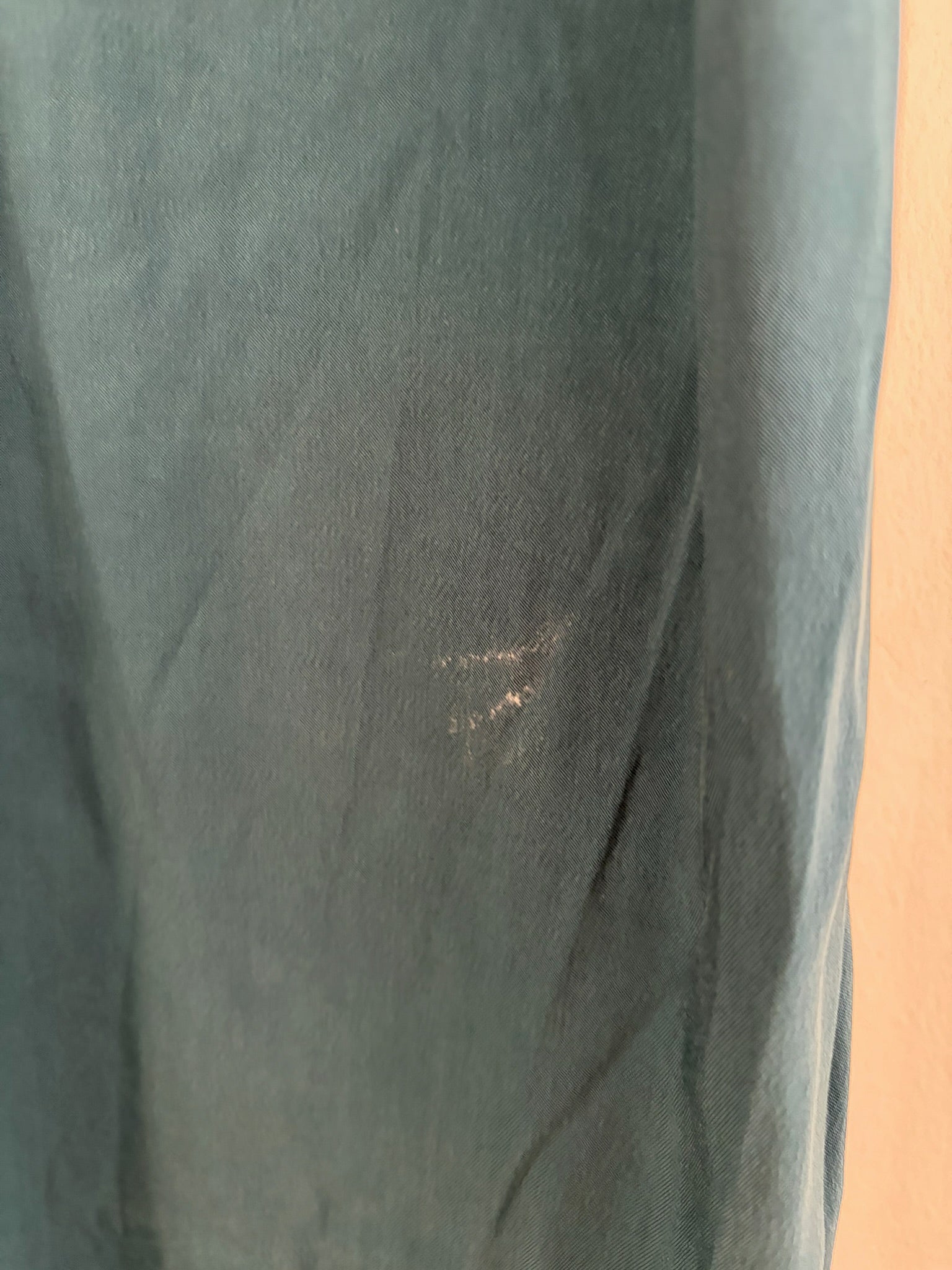 SAMPLE - SLIP DRESS - TEAL (WITH A STAIN ON IT)