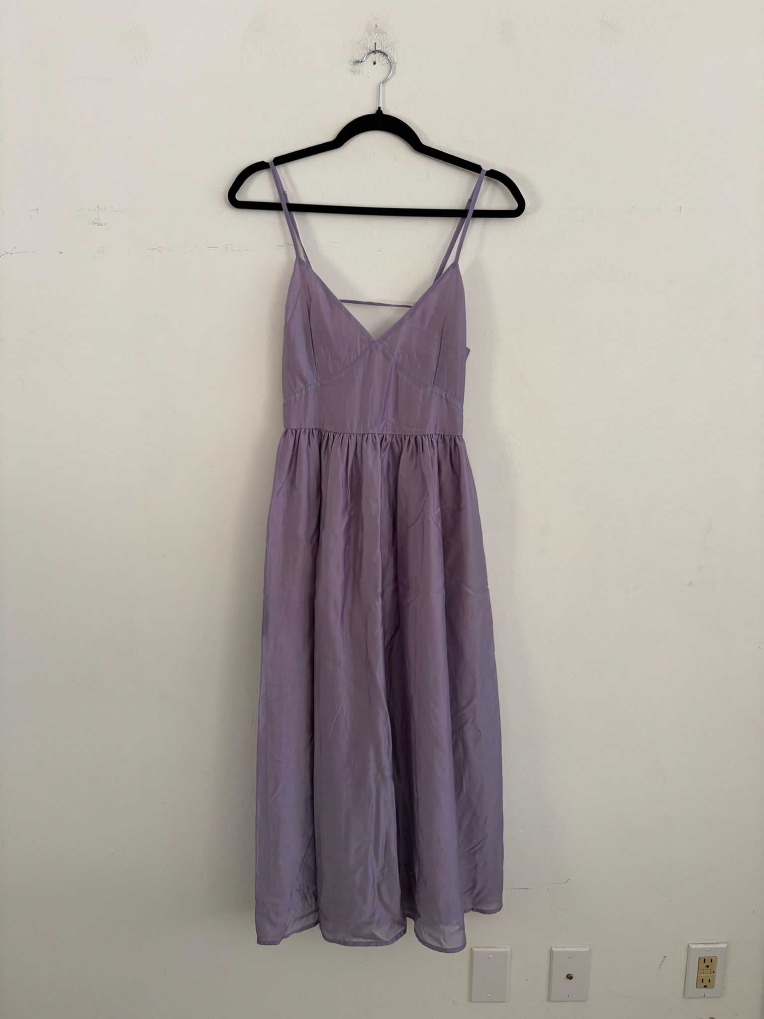 SAMPLE - TIE BACK MIDI DRESS - LILAC