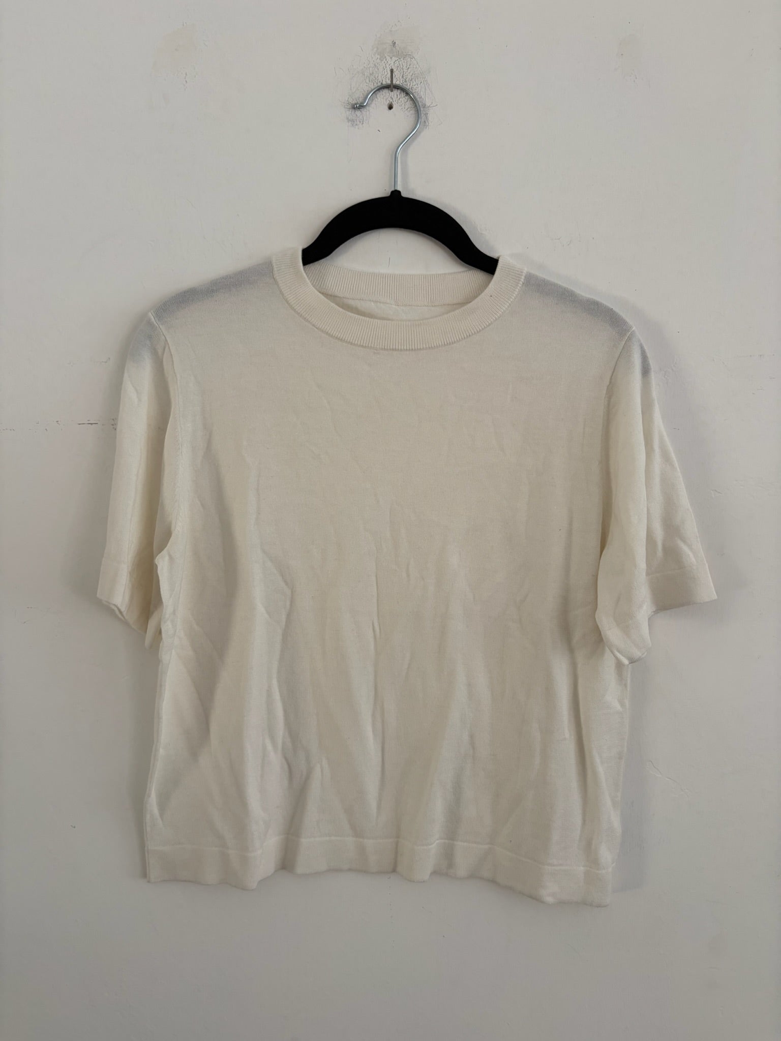 SAMPLE - KNIT T-SHIRT - CREAM