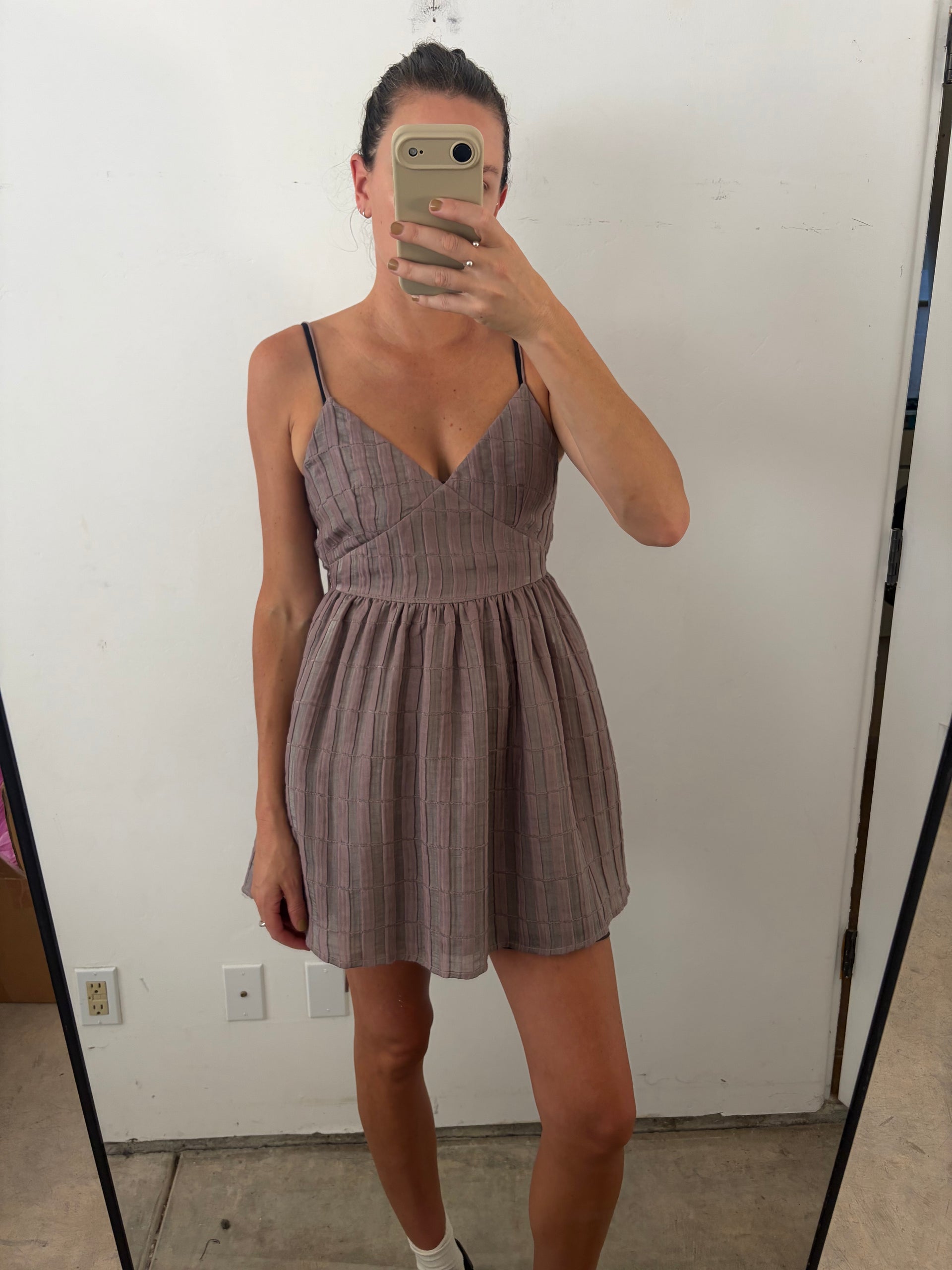 SAMPLE - TIE BACK MINI DRESS