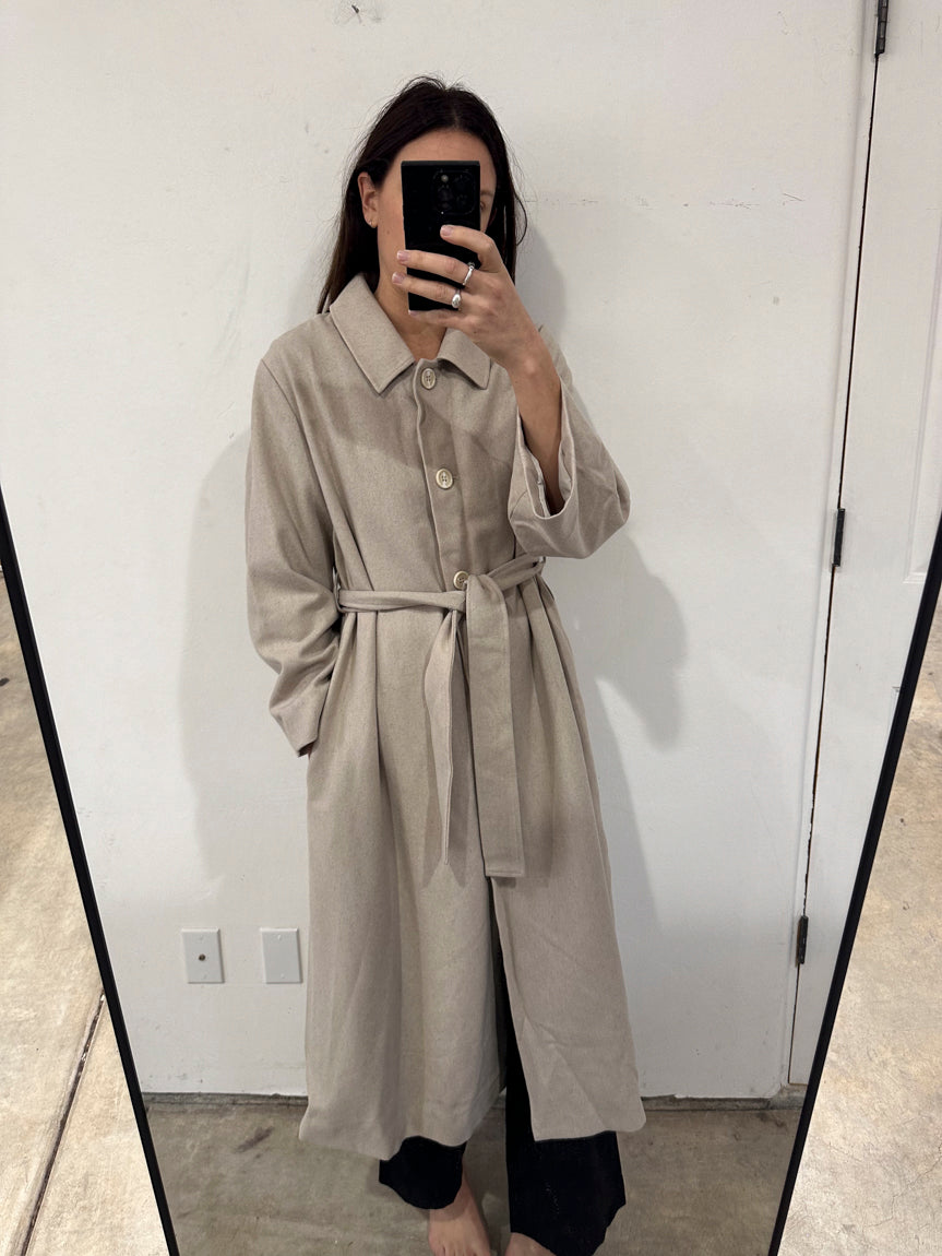 SAMPLE - WOOL TRENCH COAT - COPPER