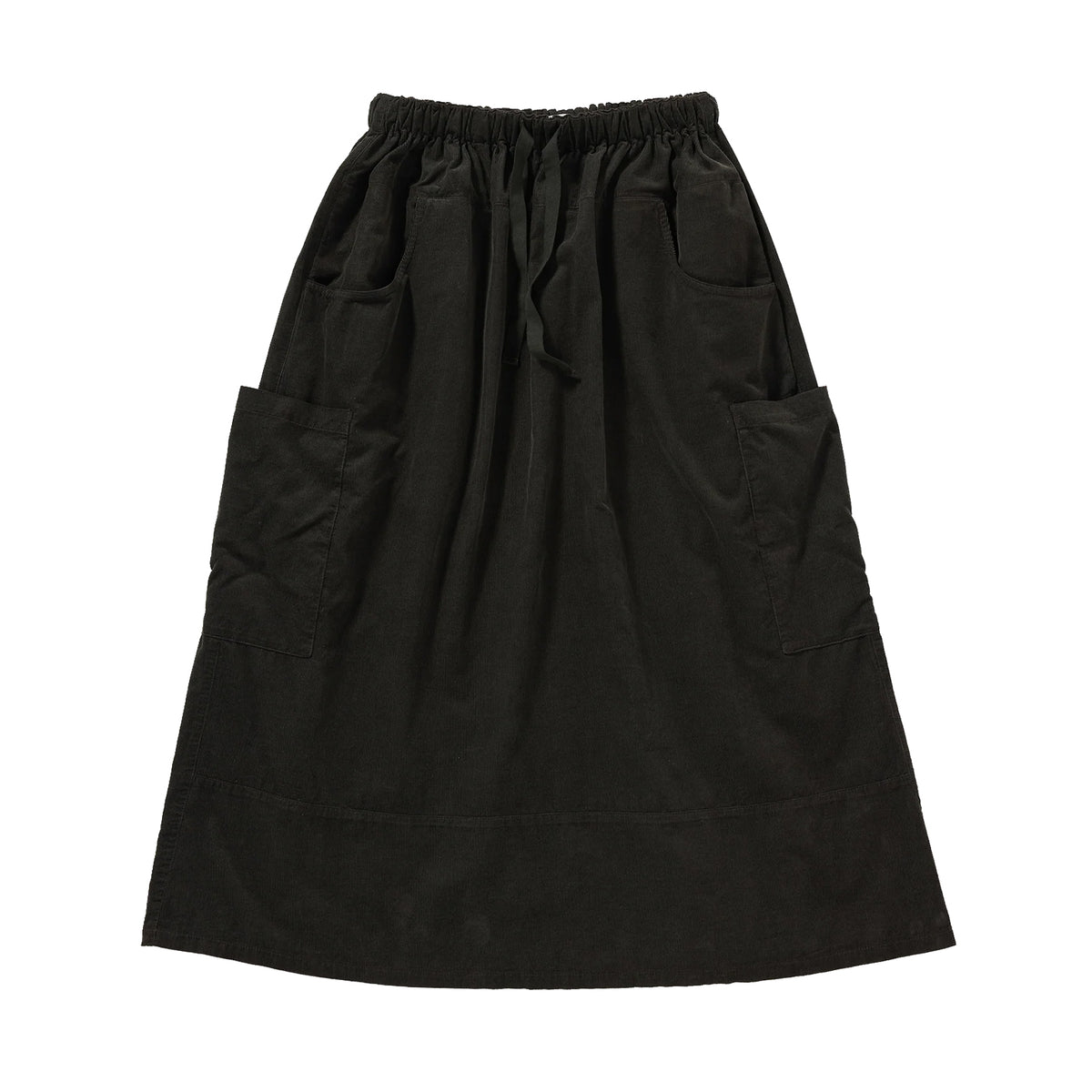 FLEETING CORD SKIRT - BROWN