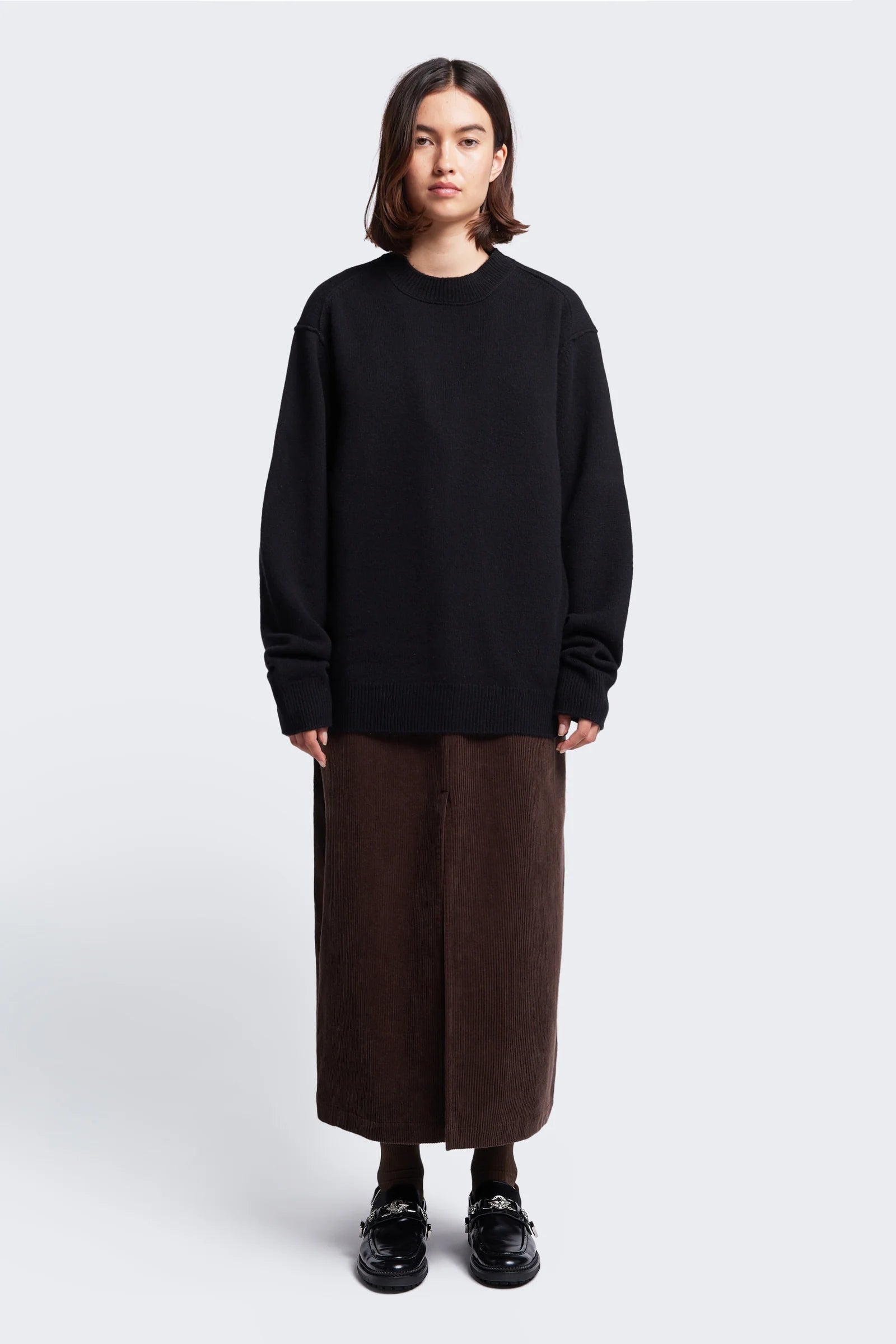 RAREFY CASHMERE SWEATER - BLACK