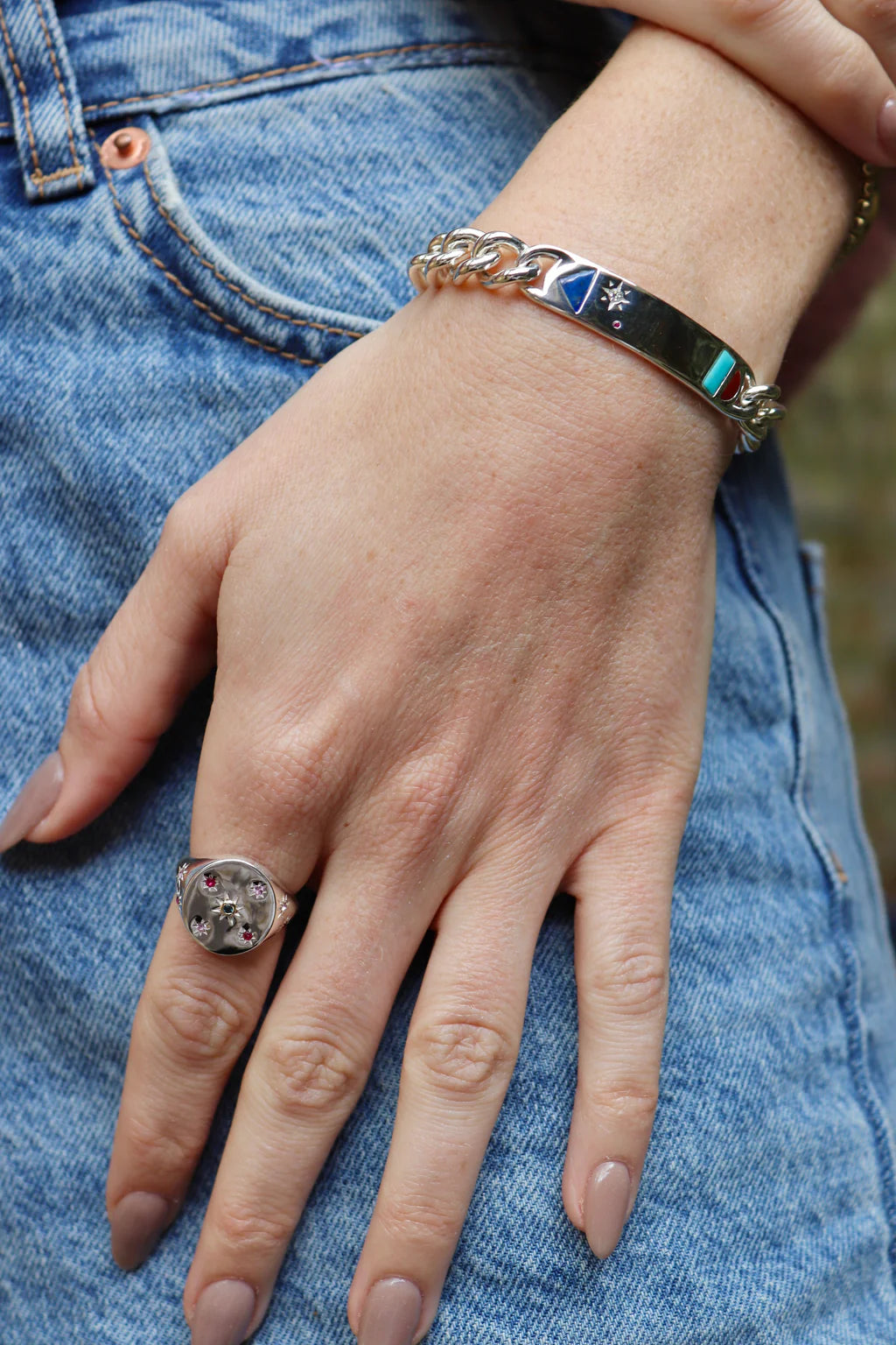 STELLAR SIGNET RING - SILVER