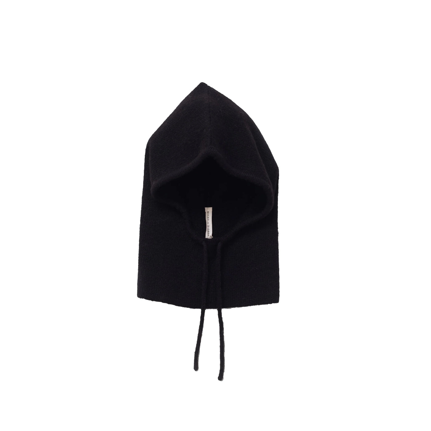 KNIT HOOD - BLACK