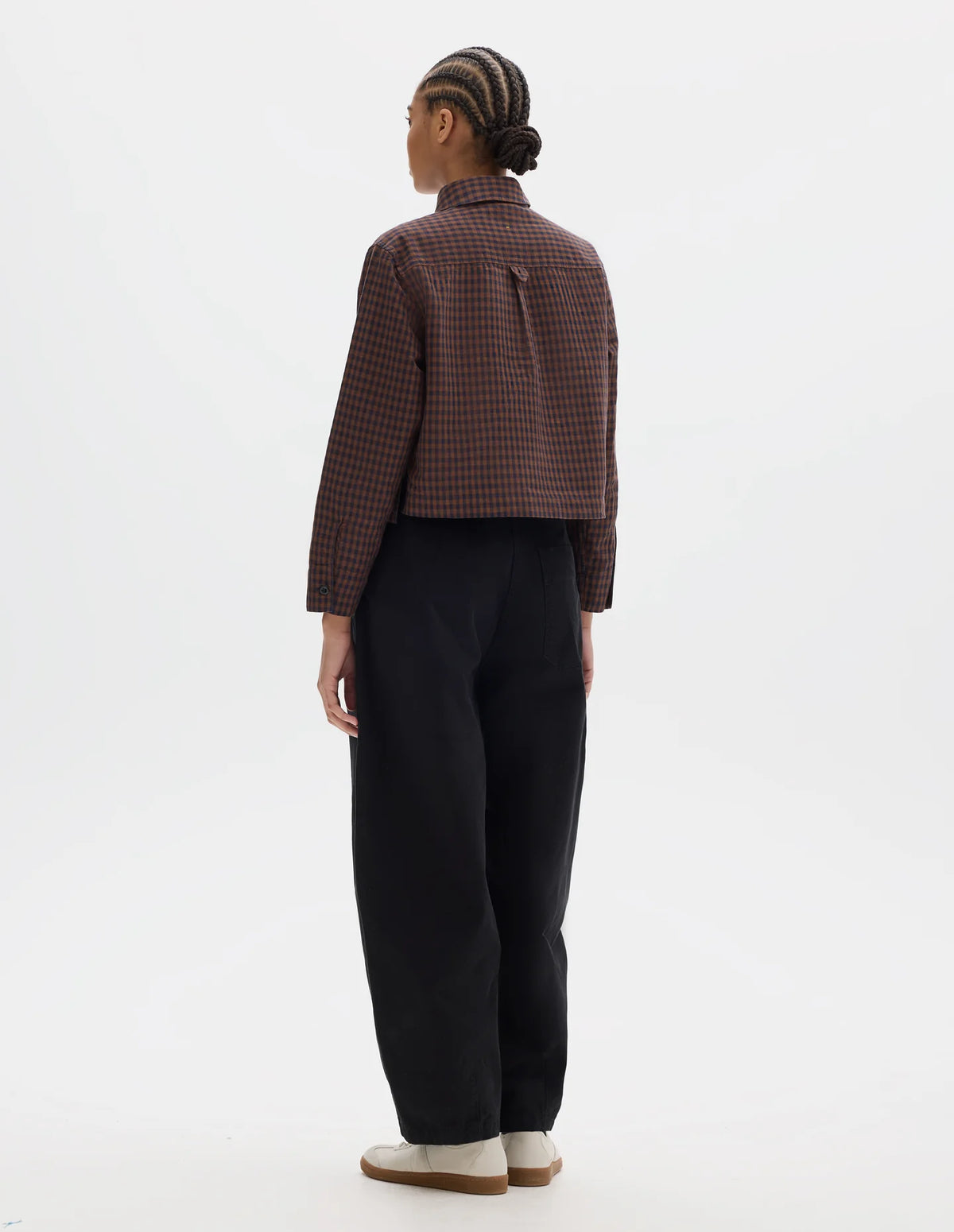 DOUBLE POCKET SHIRT - GINGHAM CHESTNUT/INK