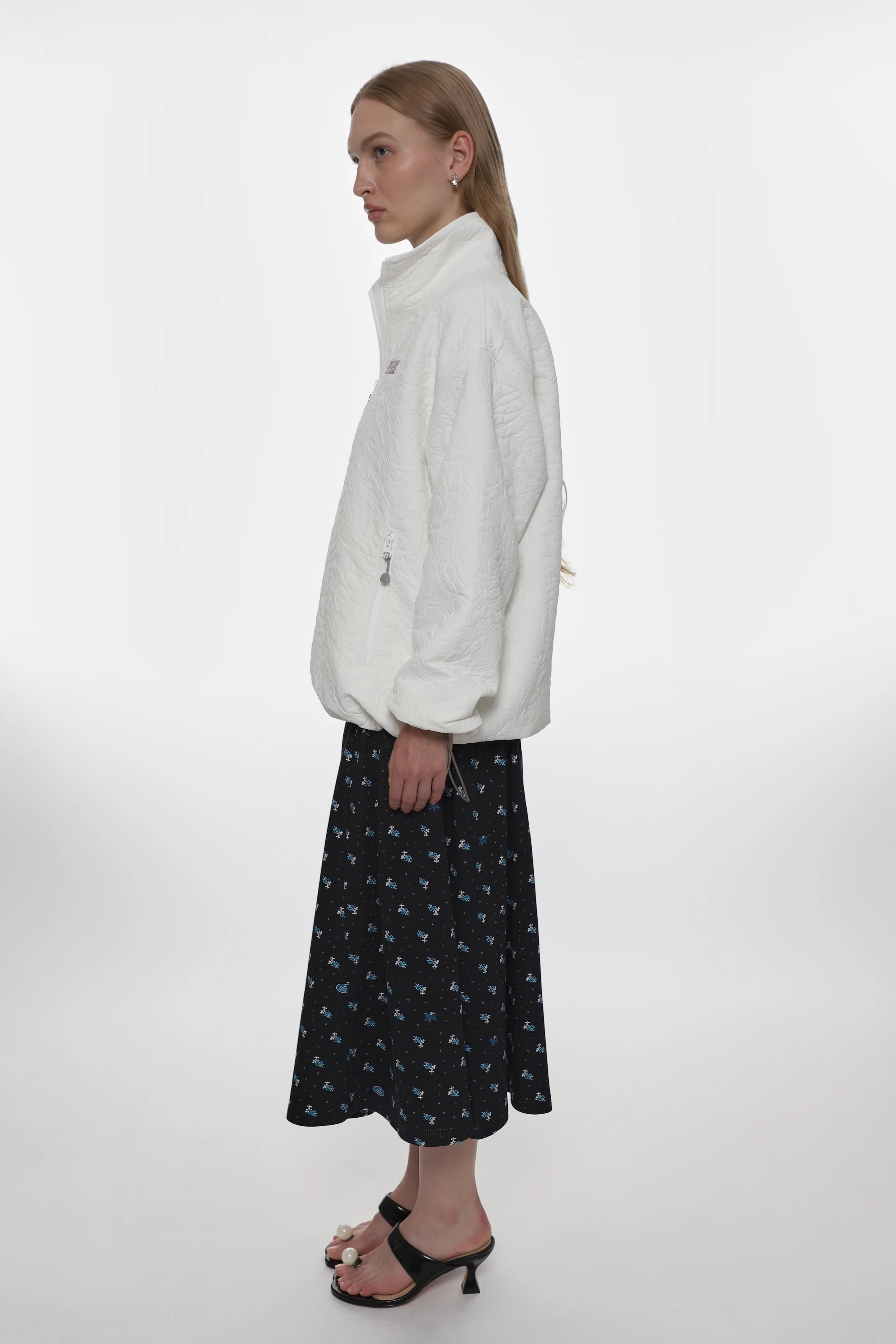 HOUSTON SKIRT - NAVY MULTI