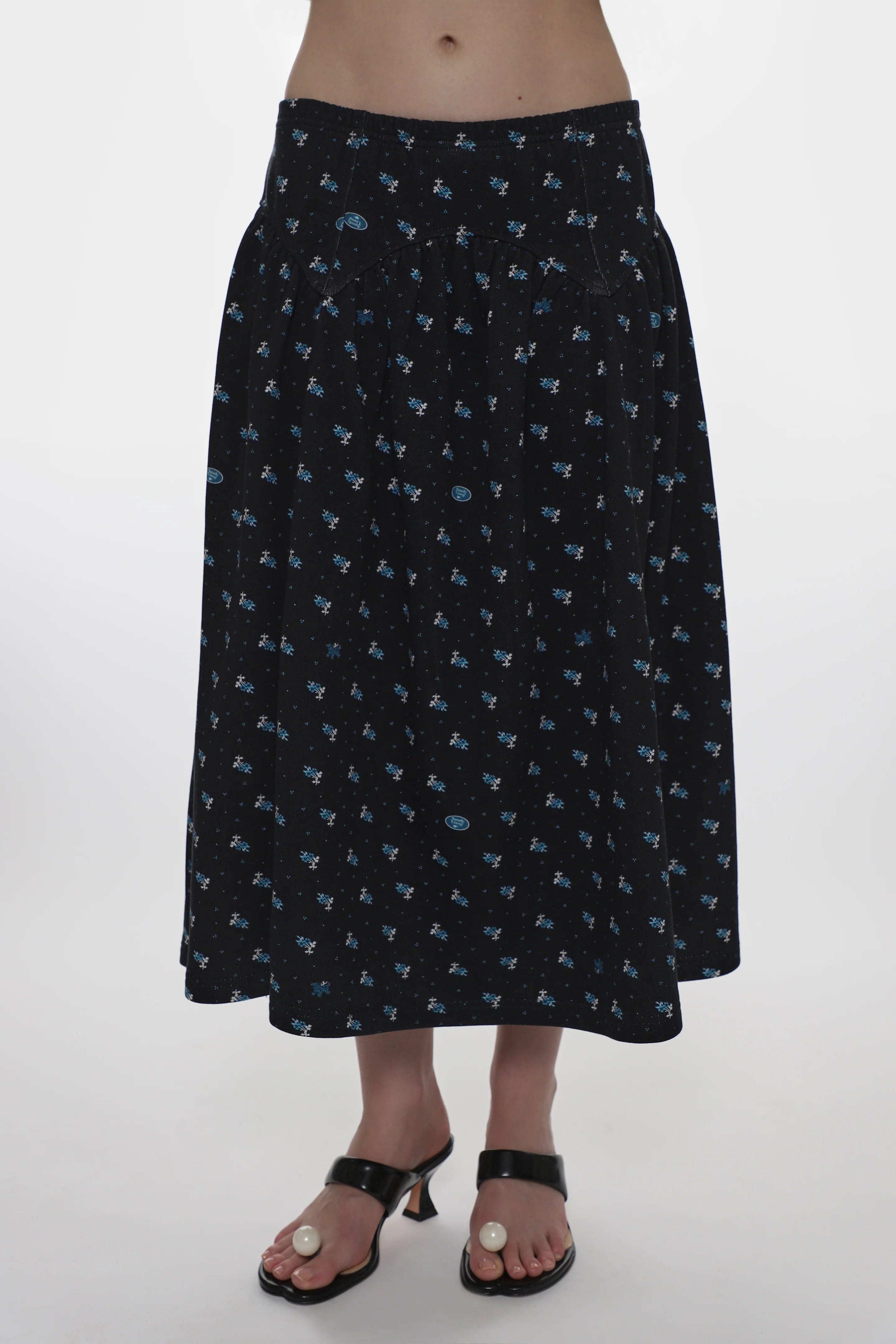 HOUSTON SKIRT - NAVY MULTI
