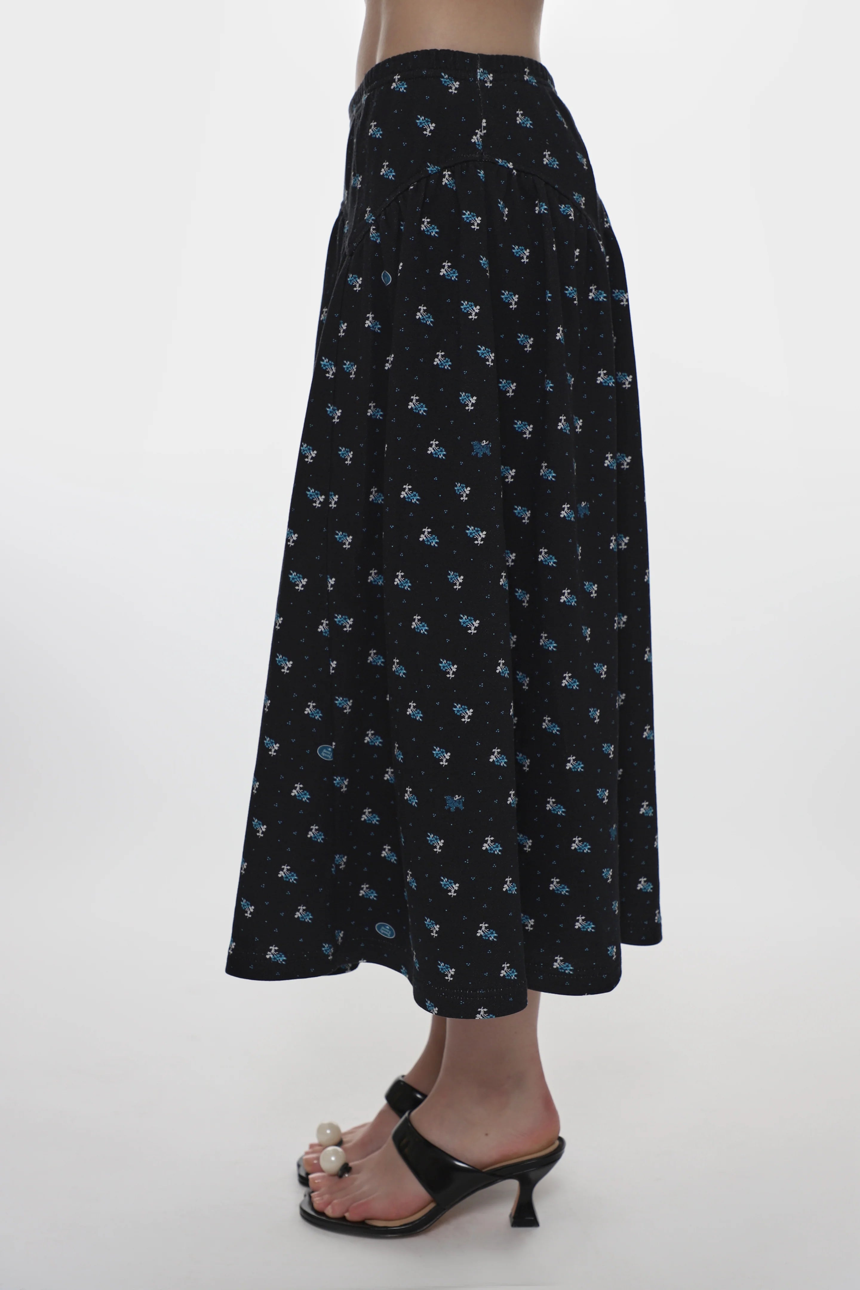 HOUSTON SKIRT - NAVY MULTI